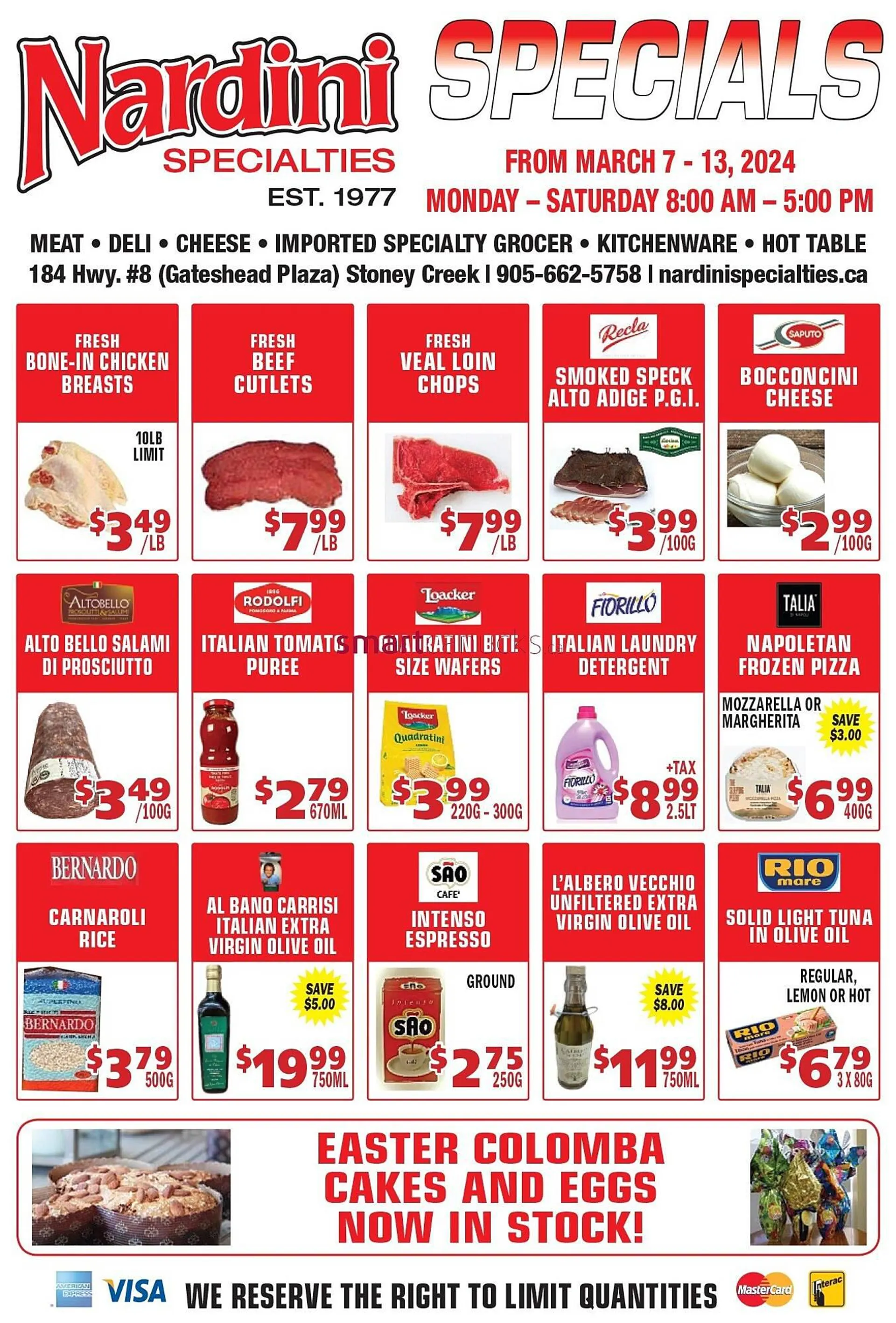 Nardini Specialties flyer from March 1 to April 12 2024 - flyer page 