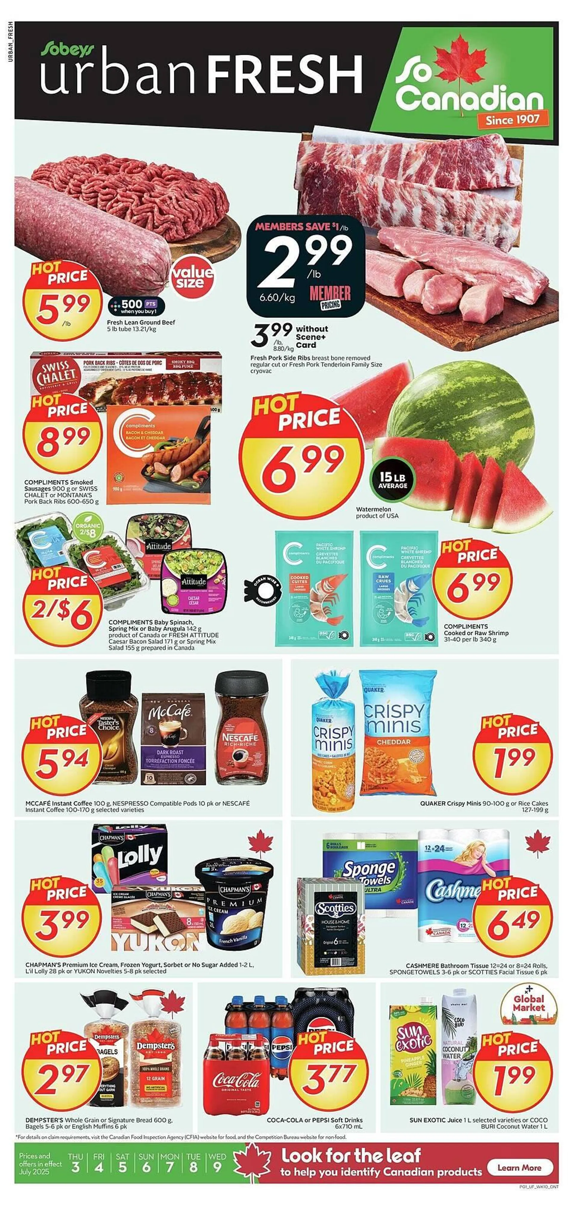 Sobeys flyer from July 4 to July 11 2025 - flyer page 1
