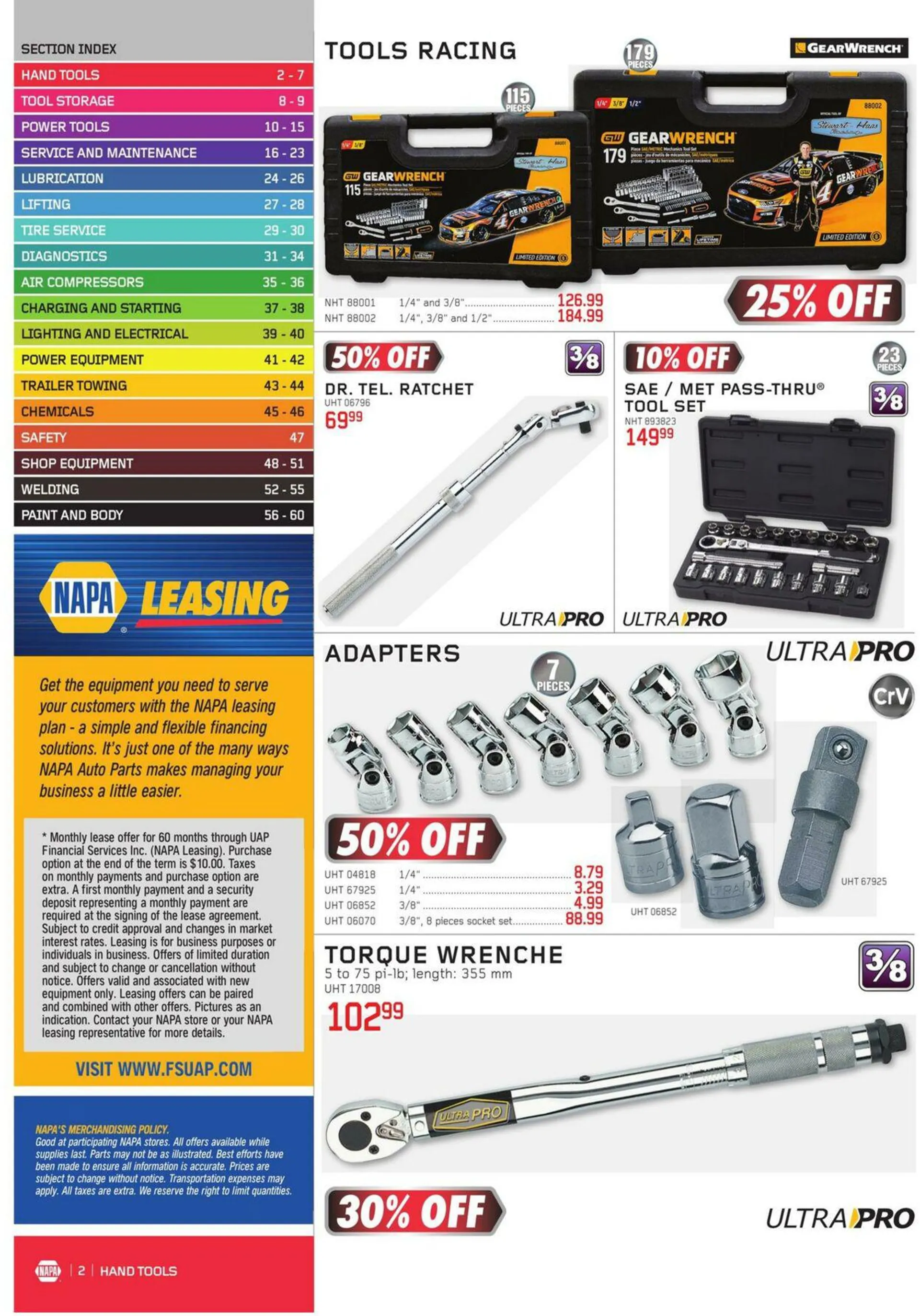 NAPA Auto Parts Current flyer from January 1 to March 31 2024 - flyer page 2