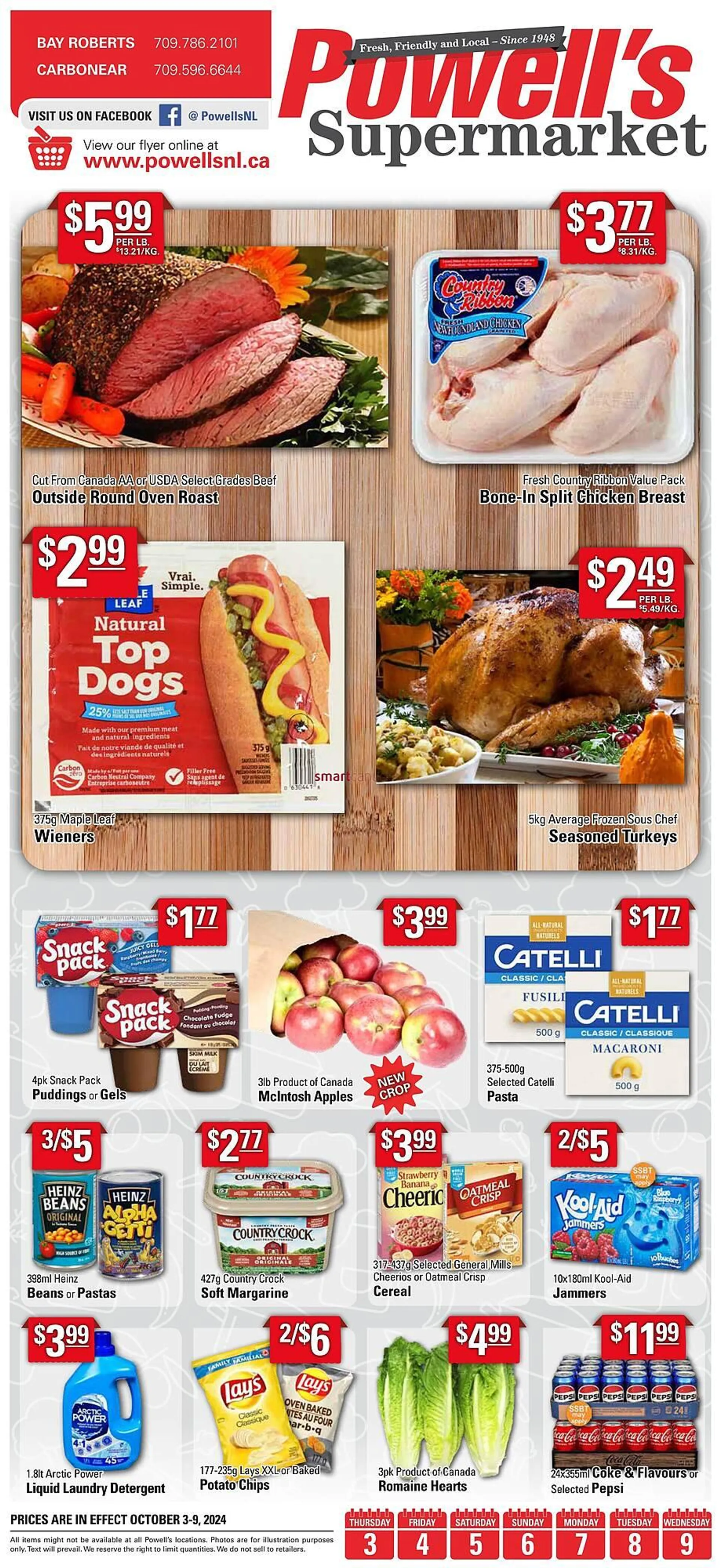 Powells Supermarket flyer - 1