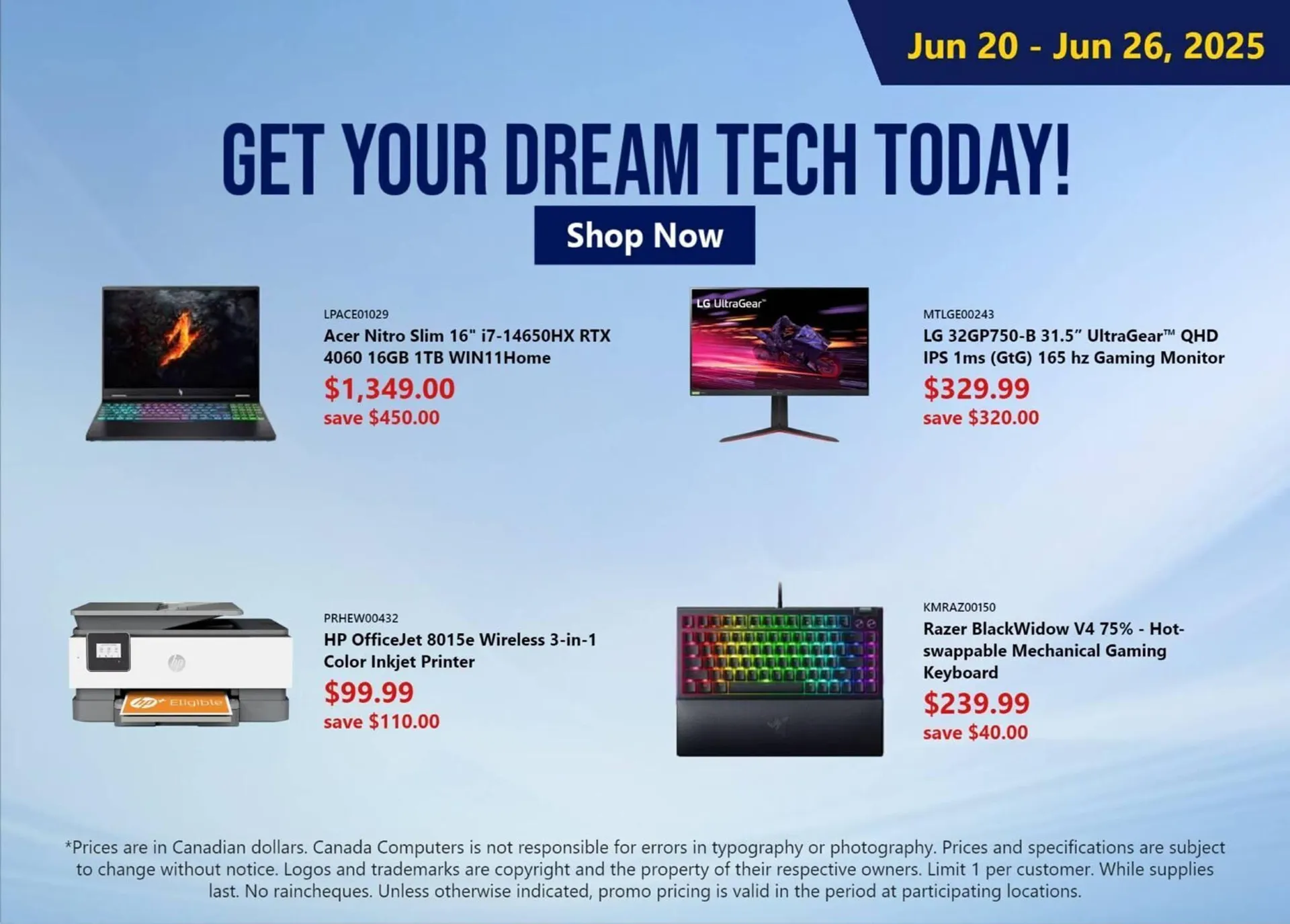 Canada Computers flyer - 1
