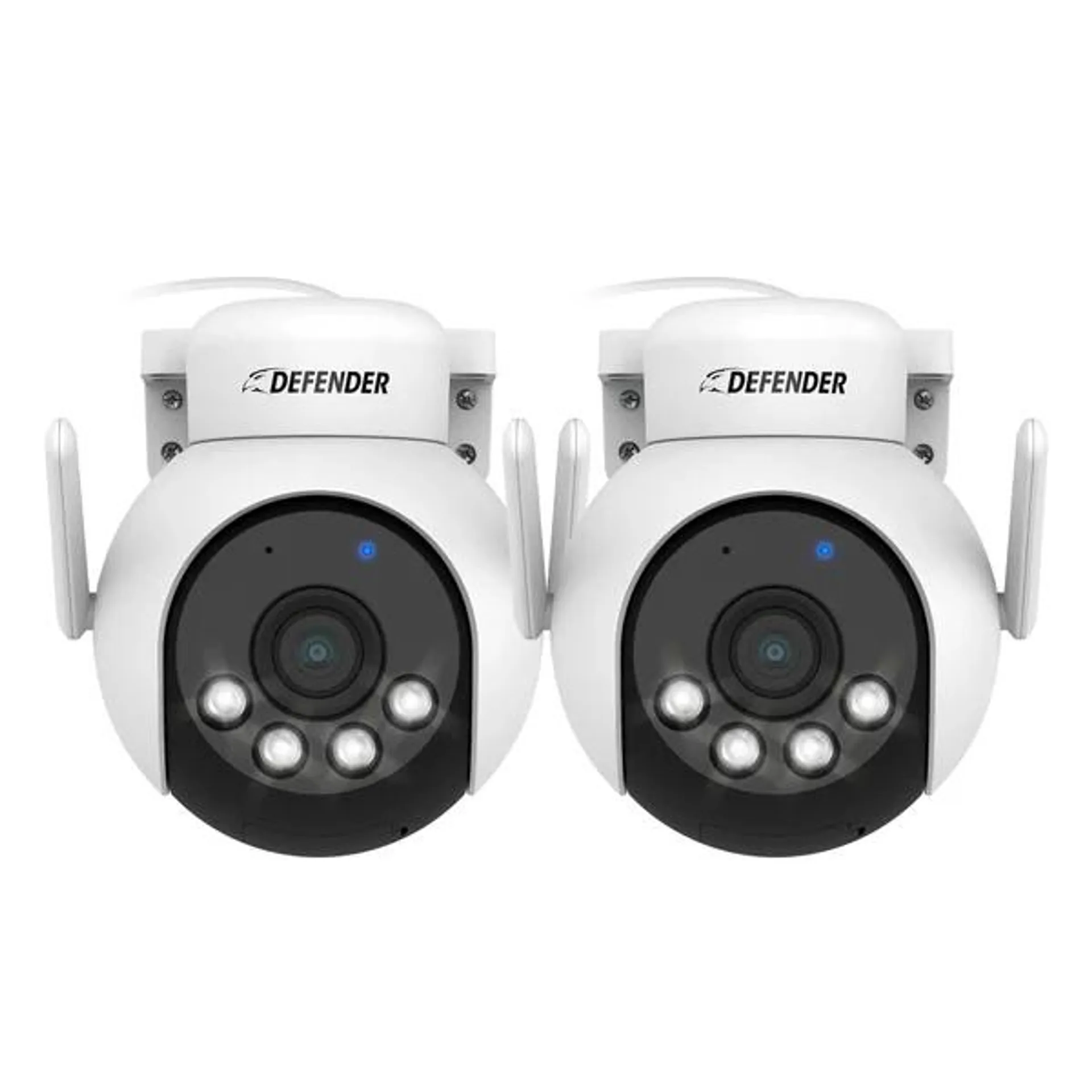 Defender AI POWERED 4K Everwatch PTZ 360 Degree Wi-Fi Outdoor Plug-in Power Security Cameras