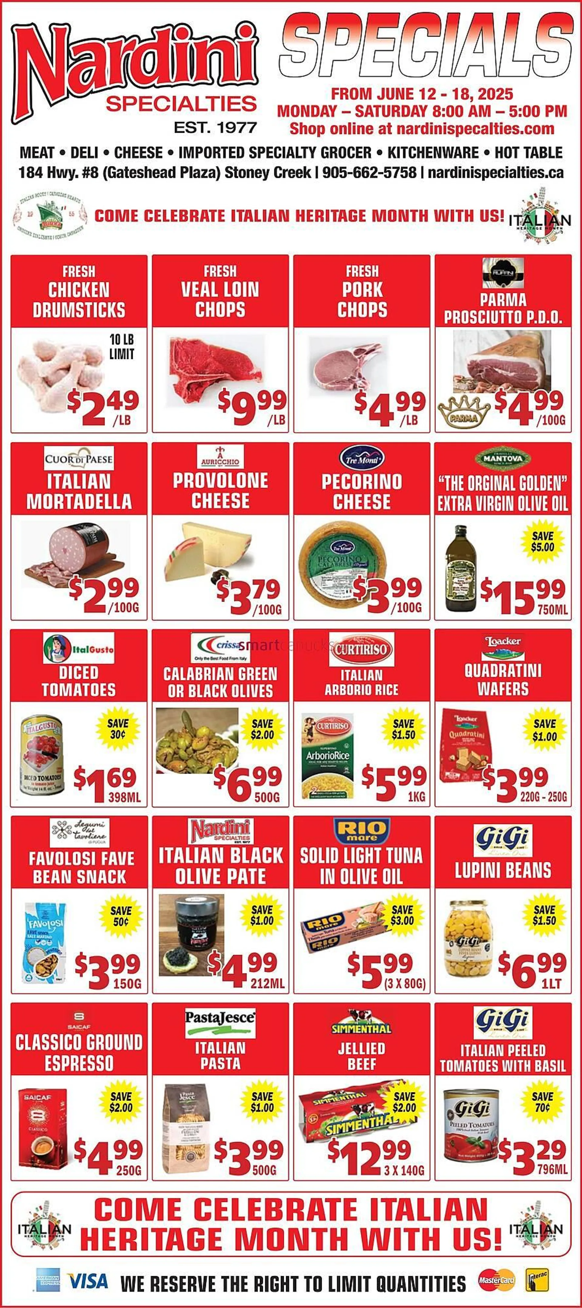Nardini Specialties flyer from June 12 to June 18 2025 - flyer page 1
