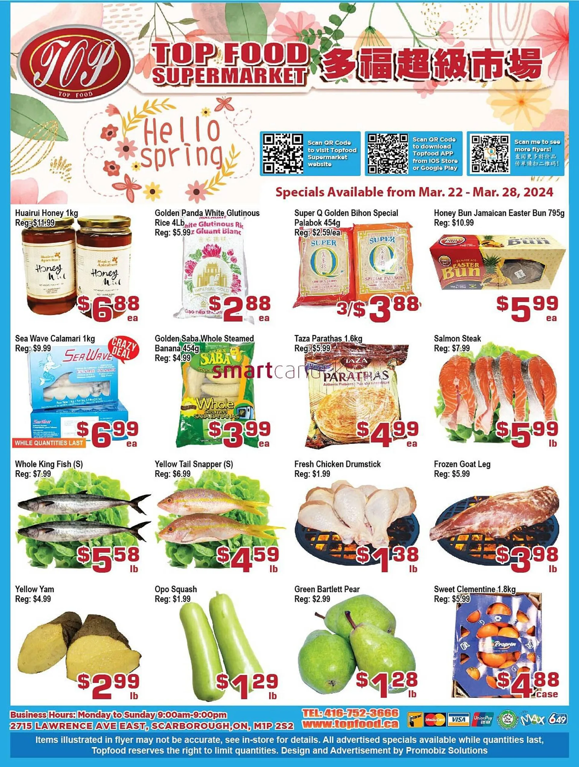 Top Food Supermarket flyer from March 22 to March 28 2024 - flyer page 1