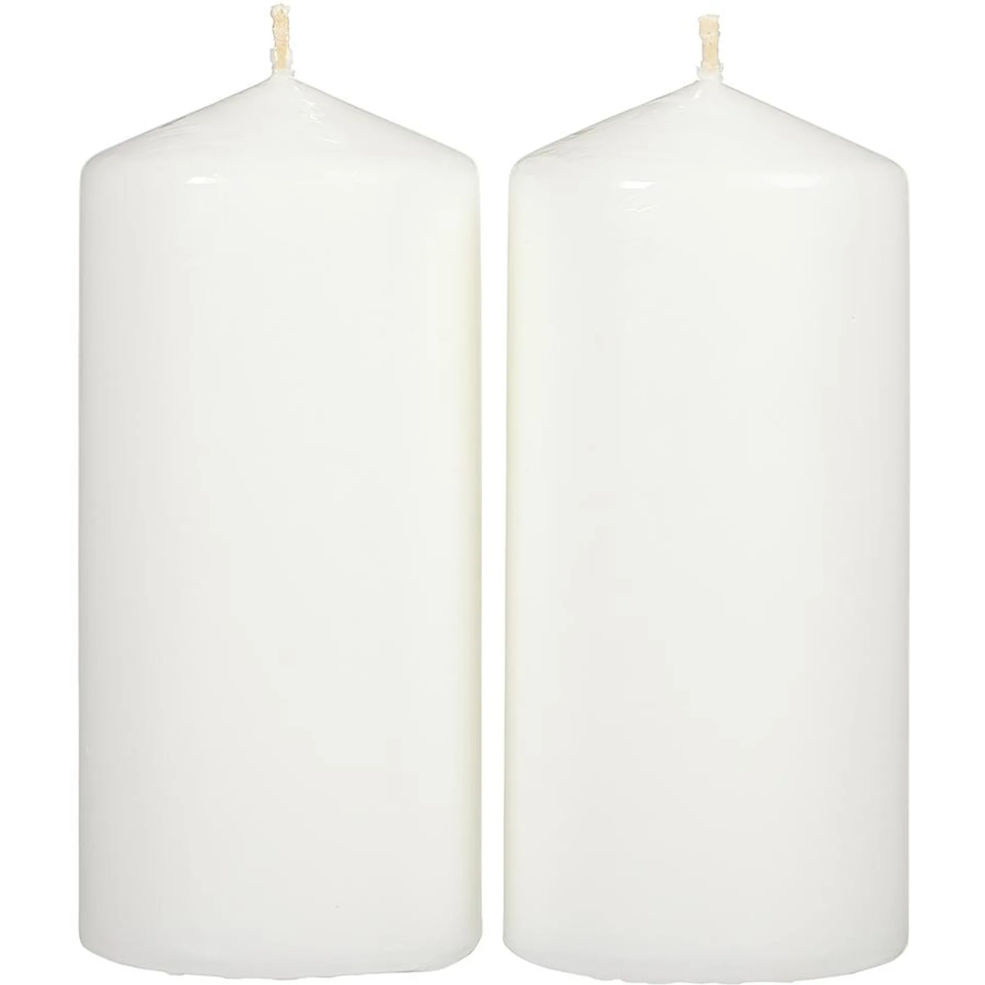 Unscented Pillar Candle, 6 in White