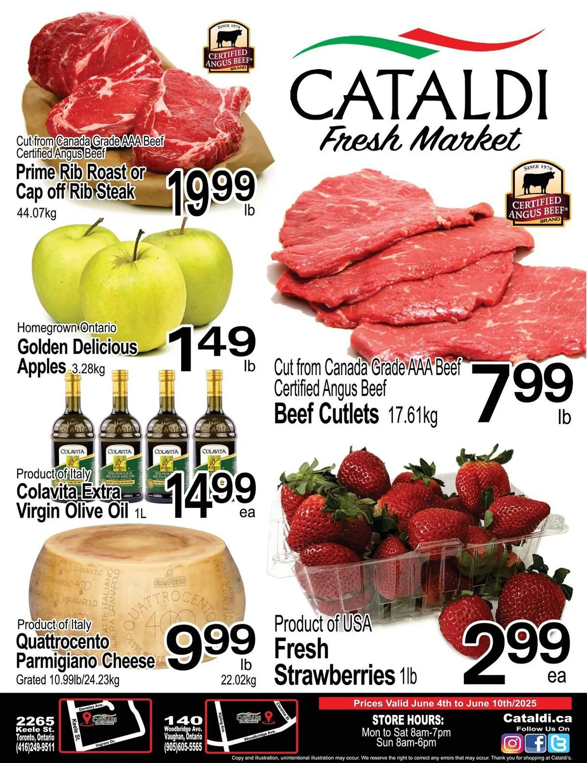 Cataldi Fresh Market flyer from June 4 to June 10 2025 - flyer page 1