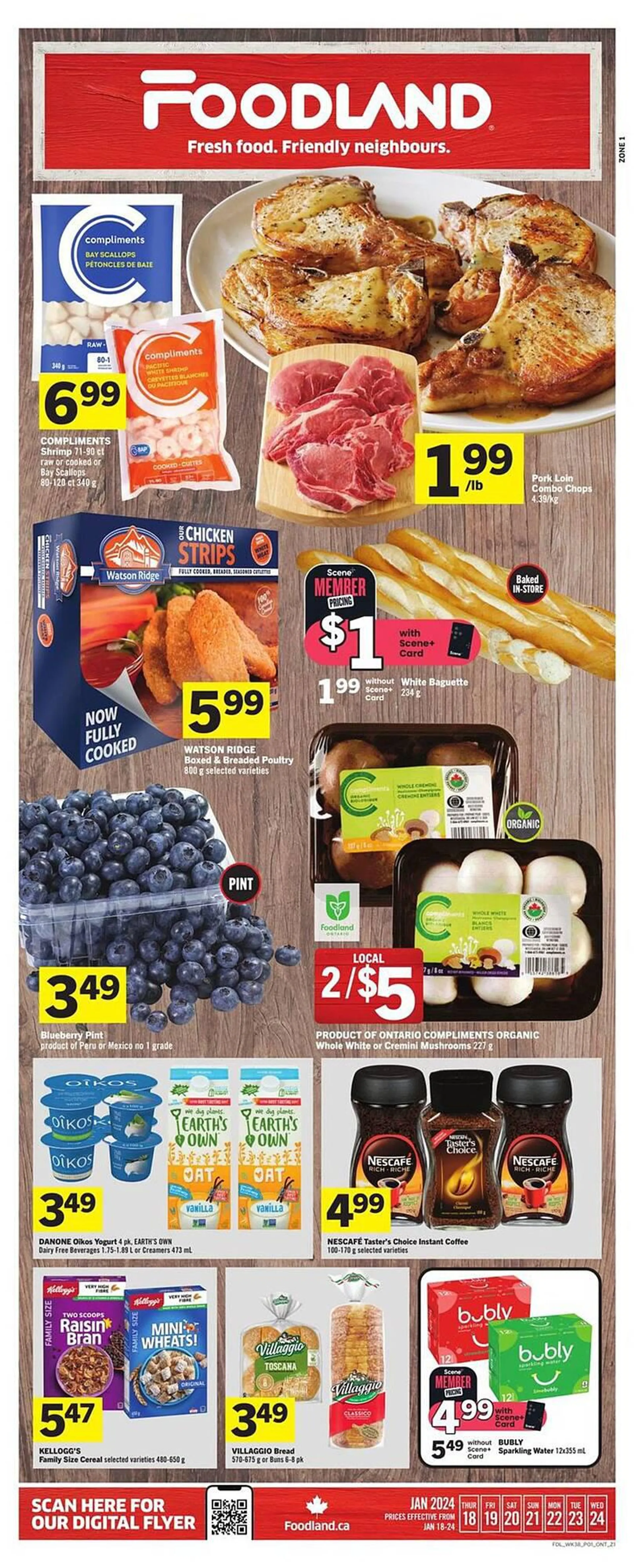 Foodland flyer from January 18 to January 24 2024 - flyer page 1