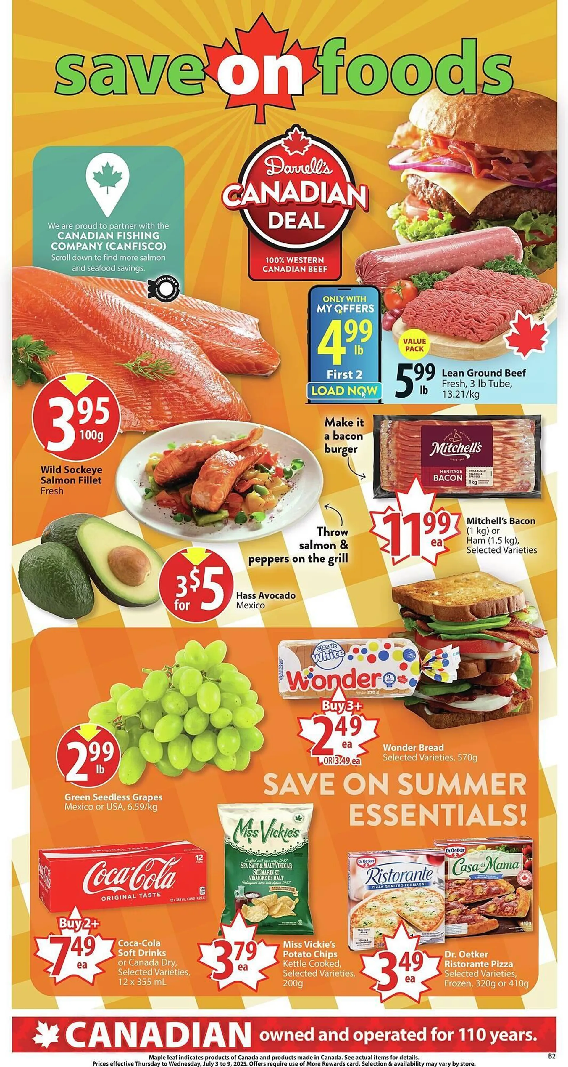 Save on Foods flyer from July 3 to July 10 2025 - flyer page 1