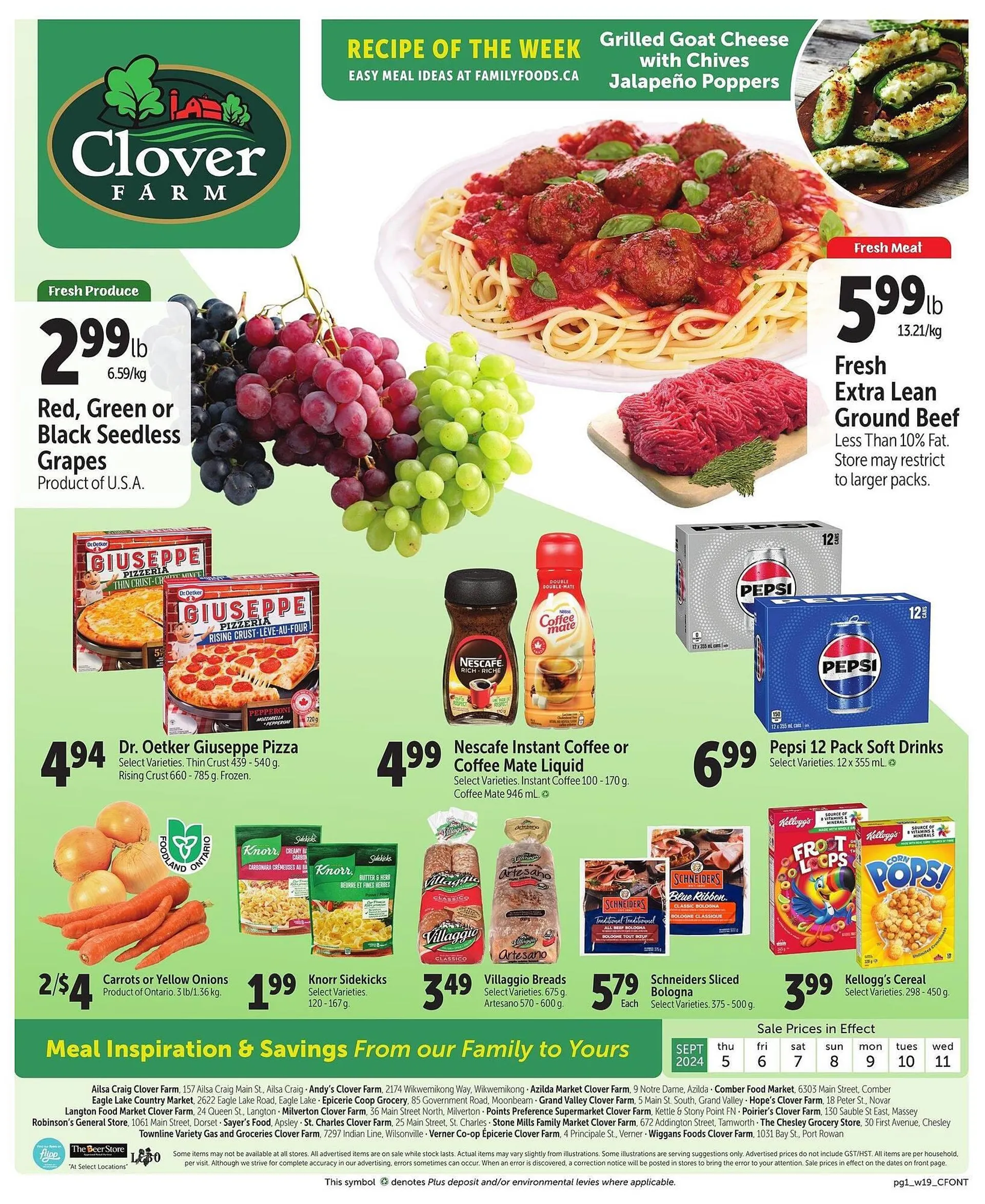 Clover Farm flyer - 1