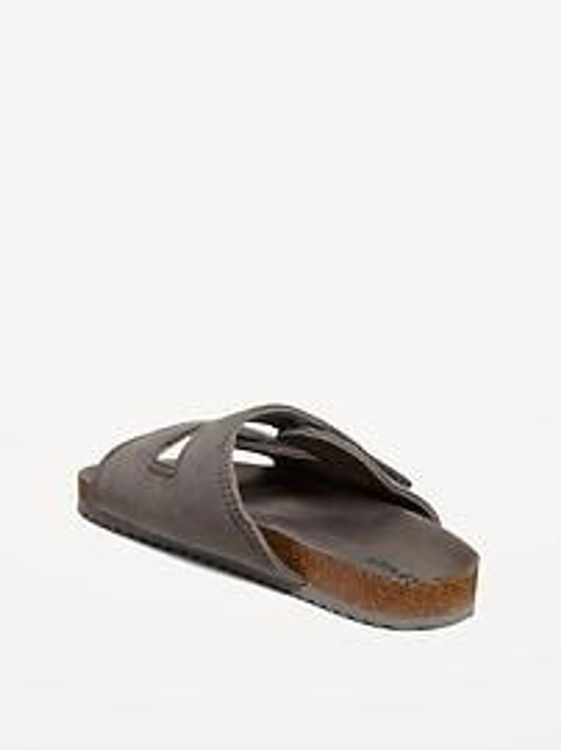 Faux-Suede Double-Strap Slide Sandals for Boys