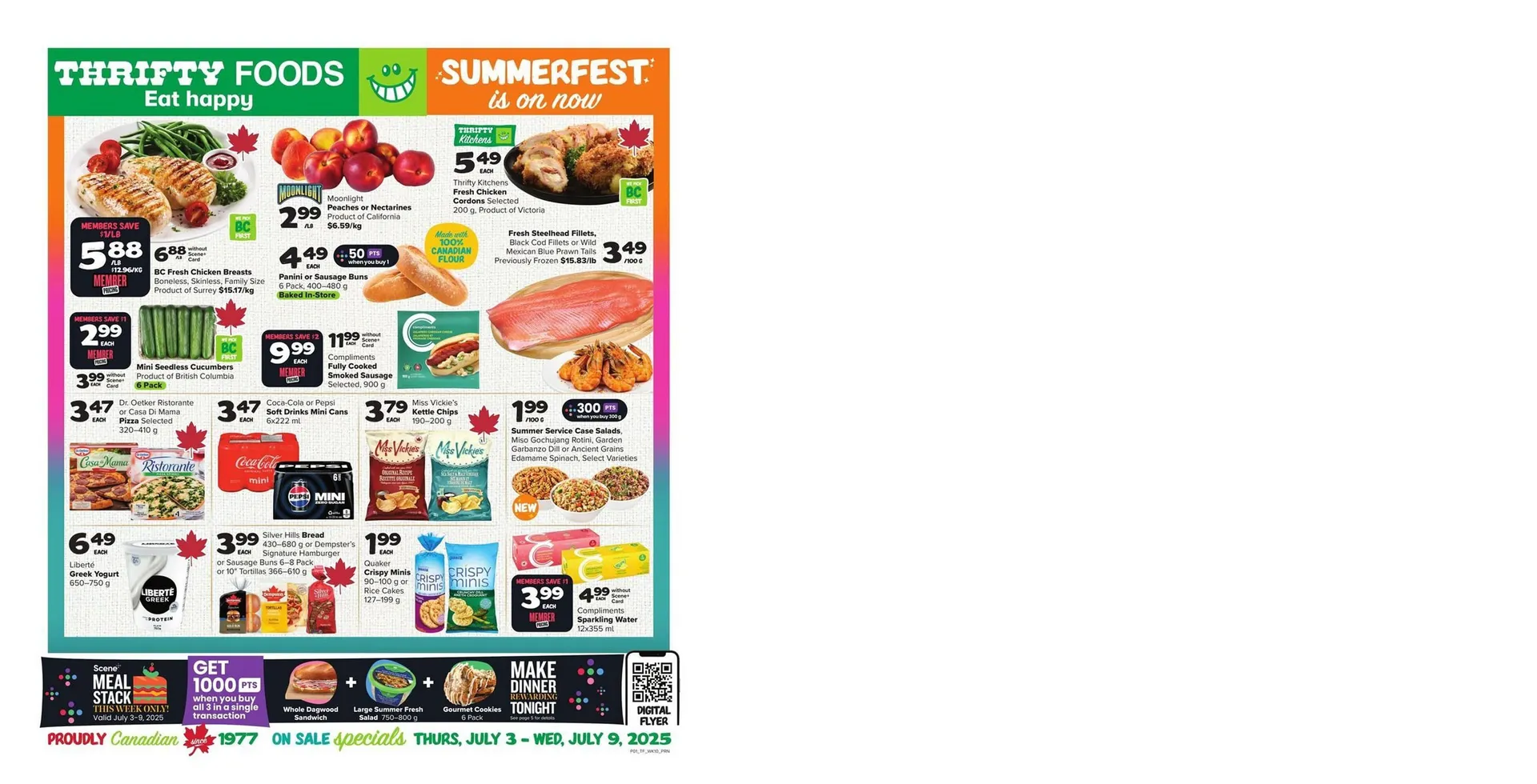 Thrifty Foods flyer from July 3 to July 9 2025 - flyer page 1