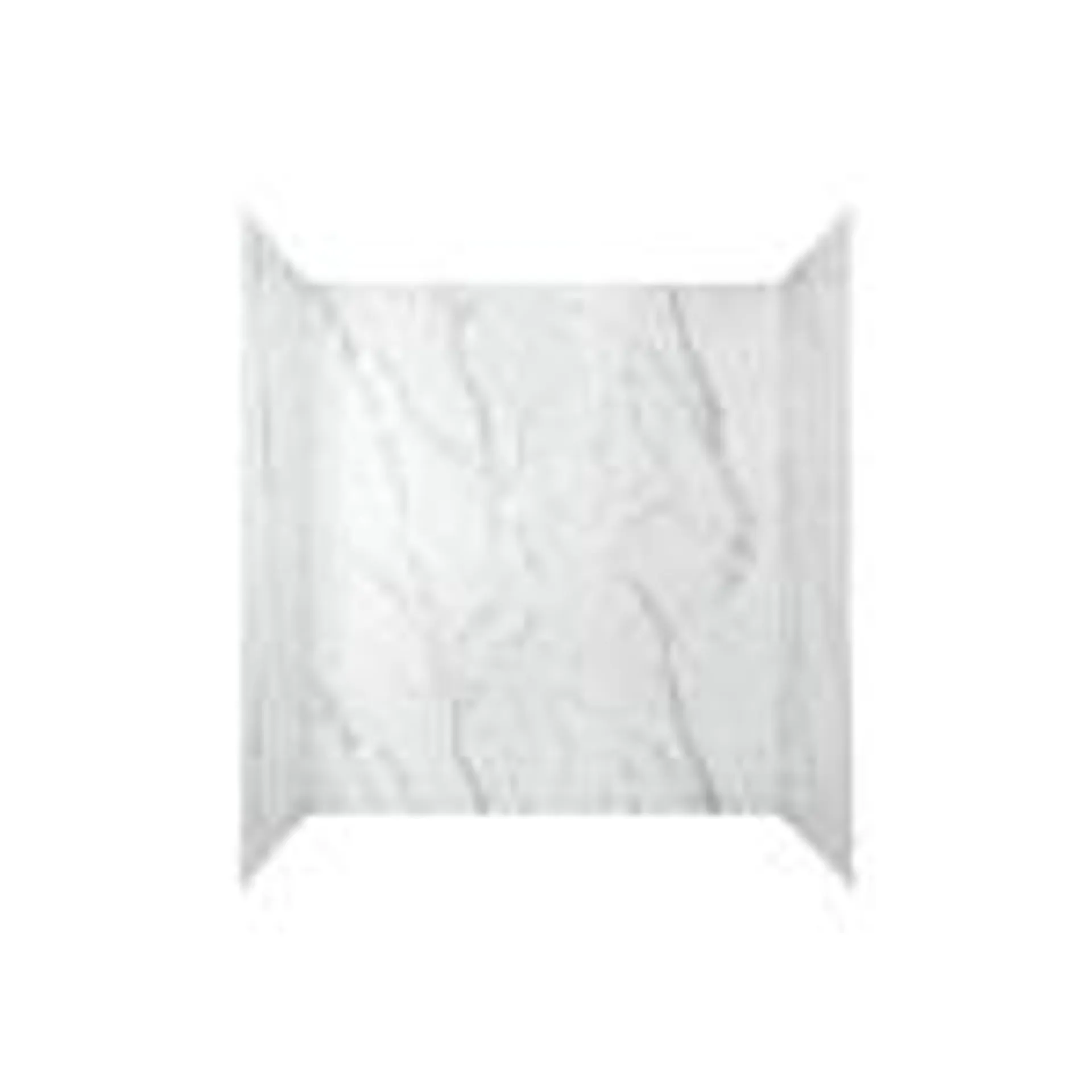 Passage 32 in. x 60 in. 4-Piece Glue-Up Alcove Shower Wall in Serene Marble