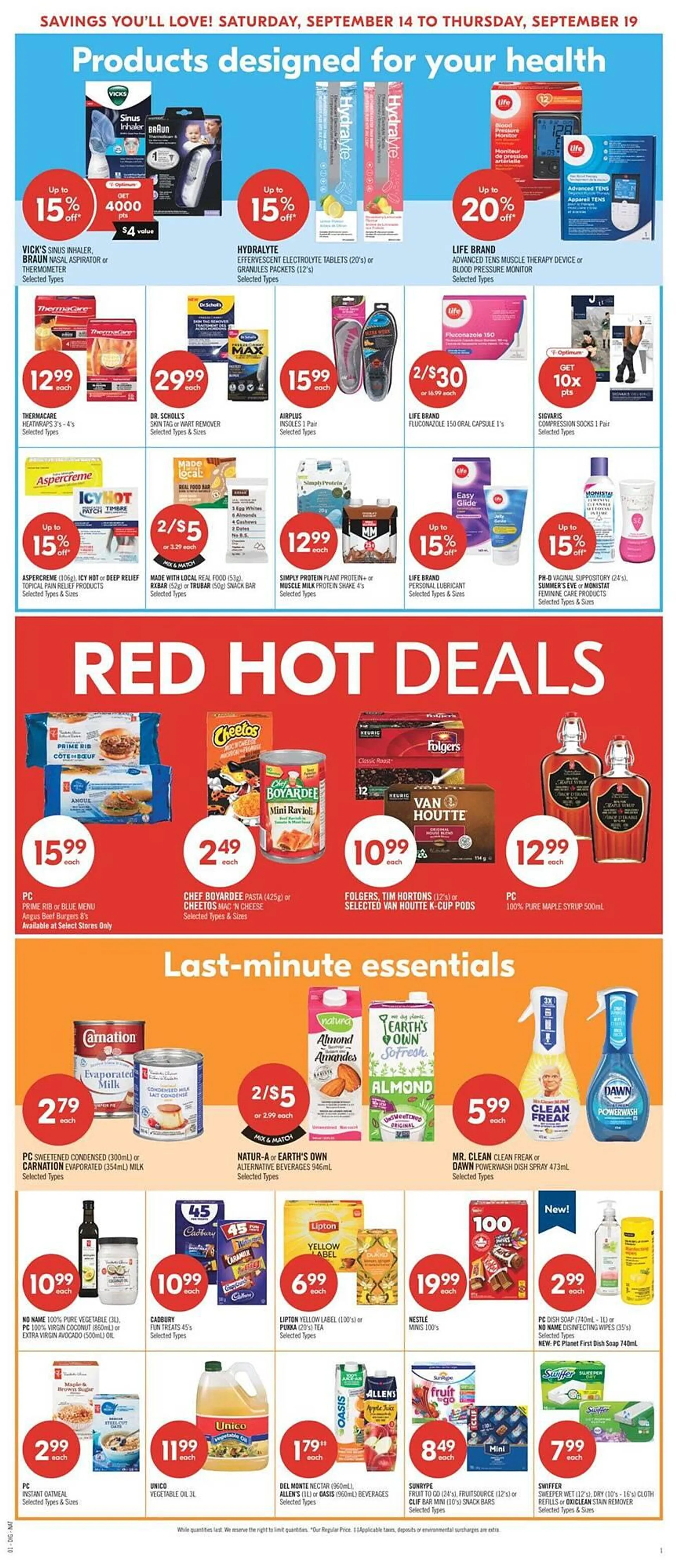 Shoppers Drug Mart flyer from September 14 to September 20 2024 - flyer page 20