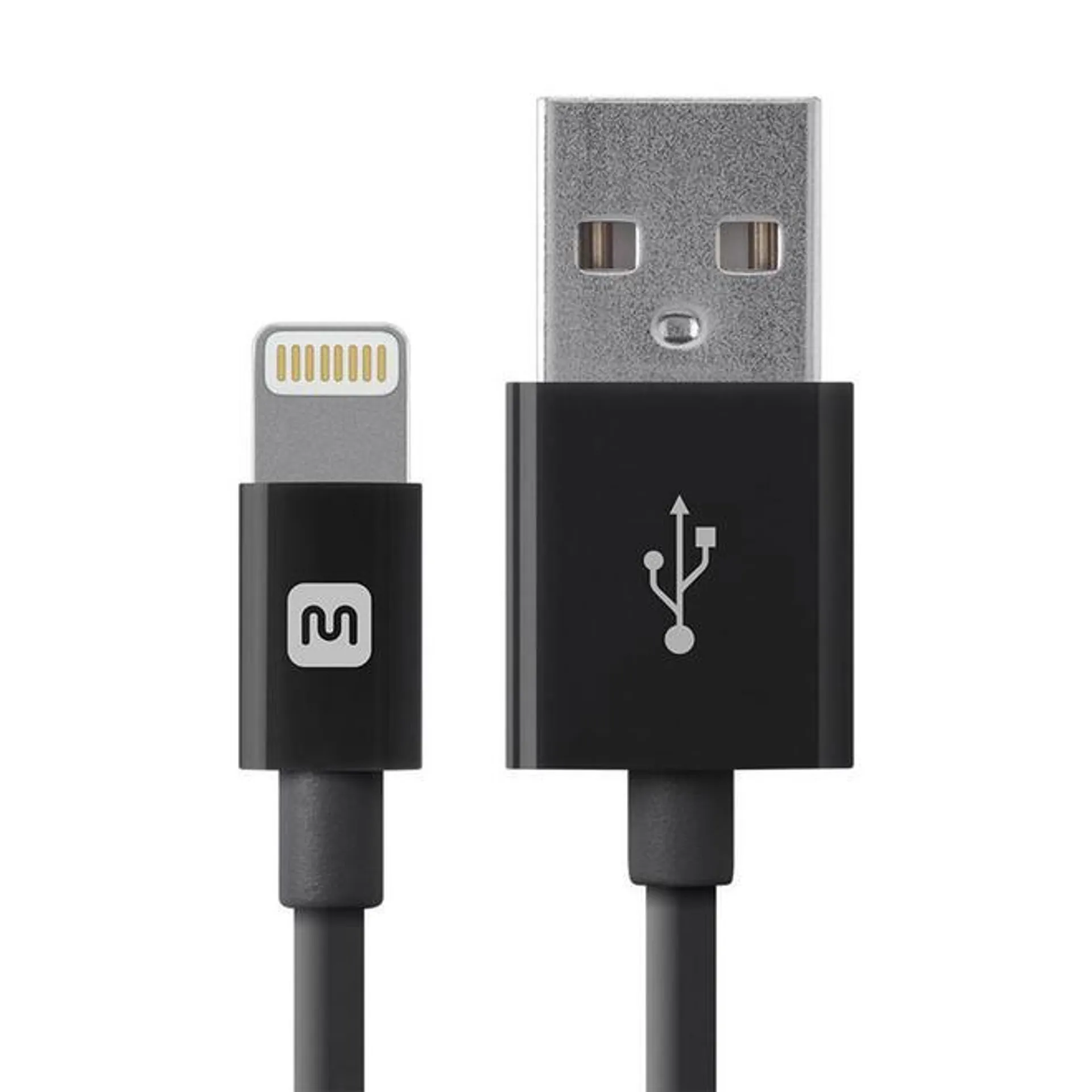 Select Series Apple MFi Certified Lightning to USB Charge & Sync Cable, 3ft - Monoprice® - Black