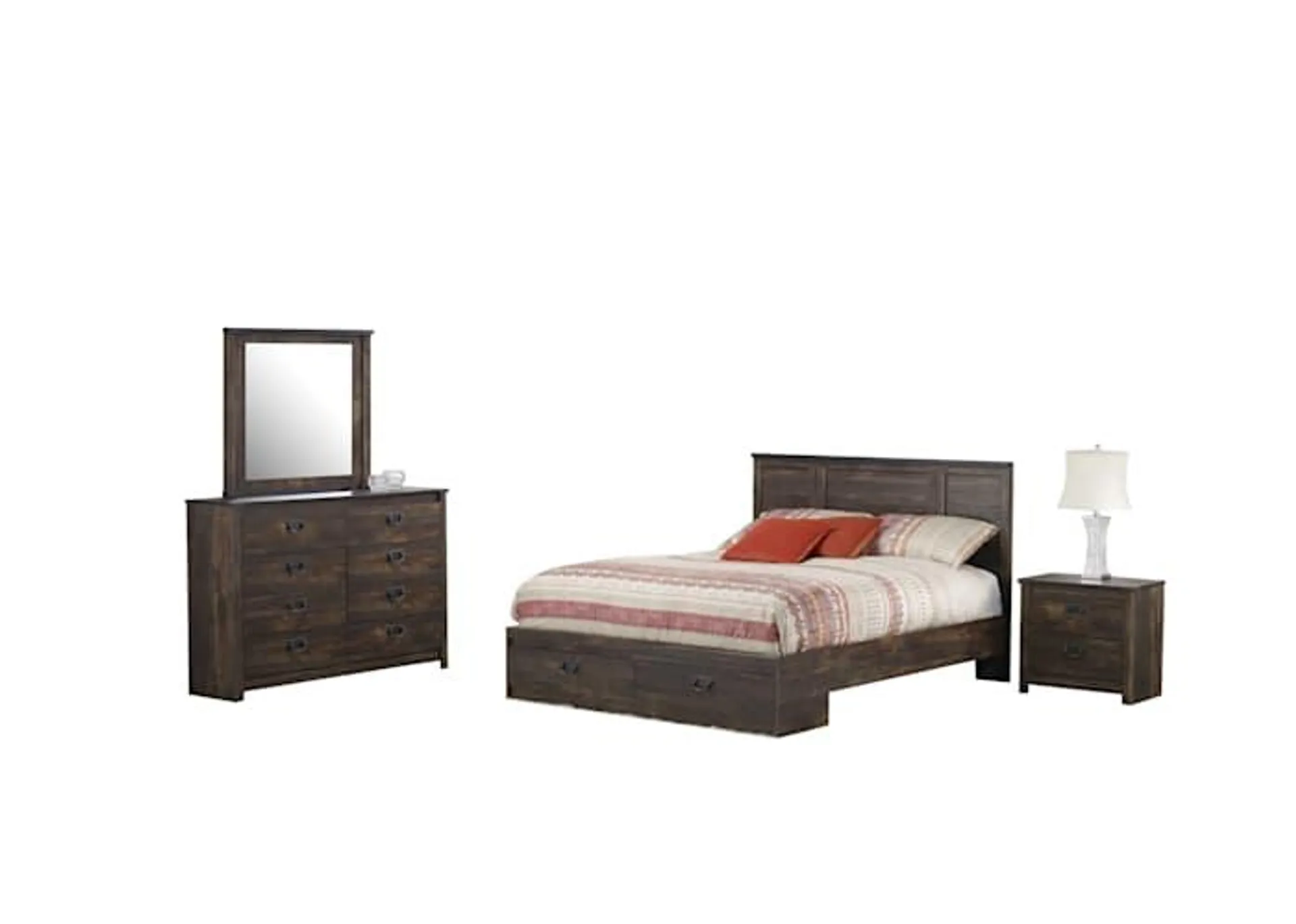 Hunter 6 Piece Queen Bedroom - French Baker's Pine