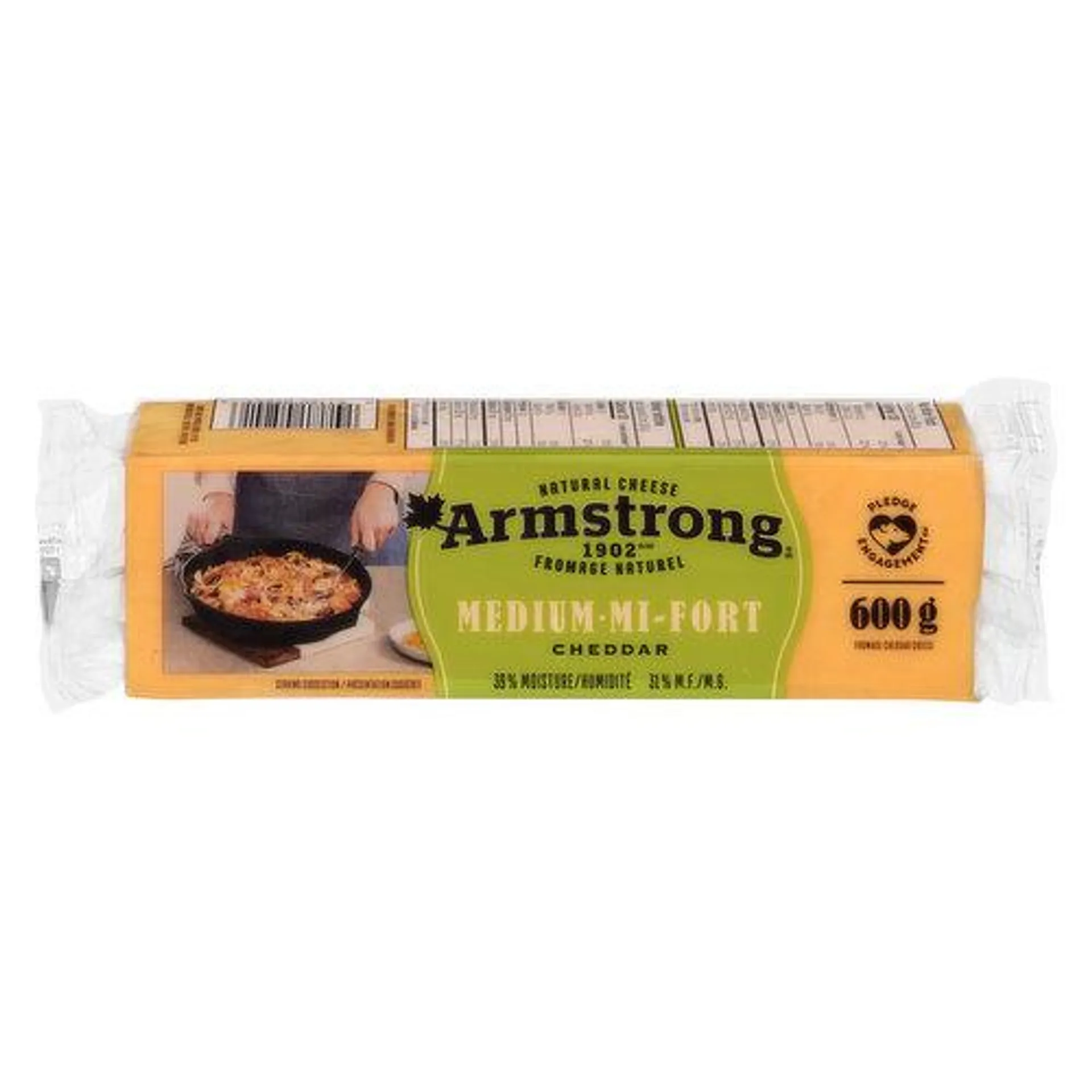 Armstrong - Medium Cheddar Block, 600 Gram