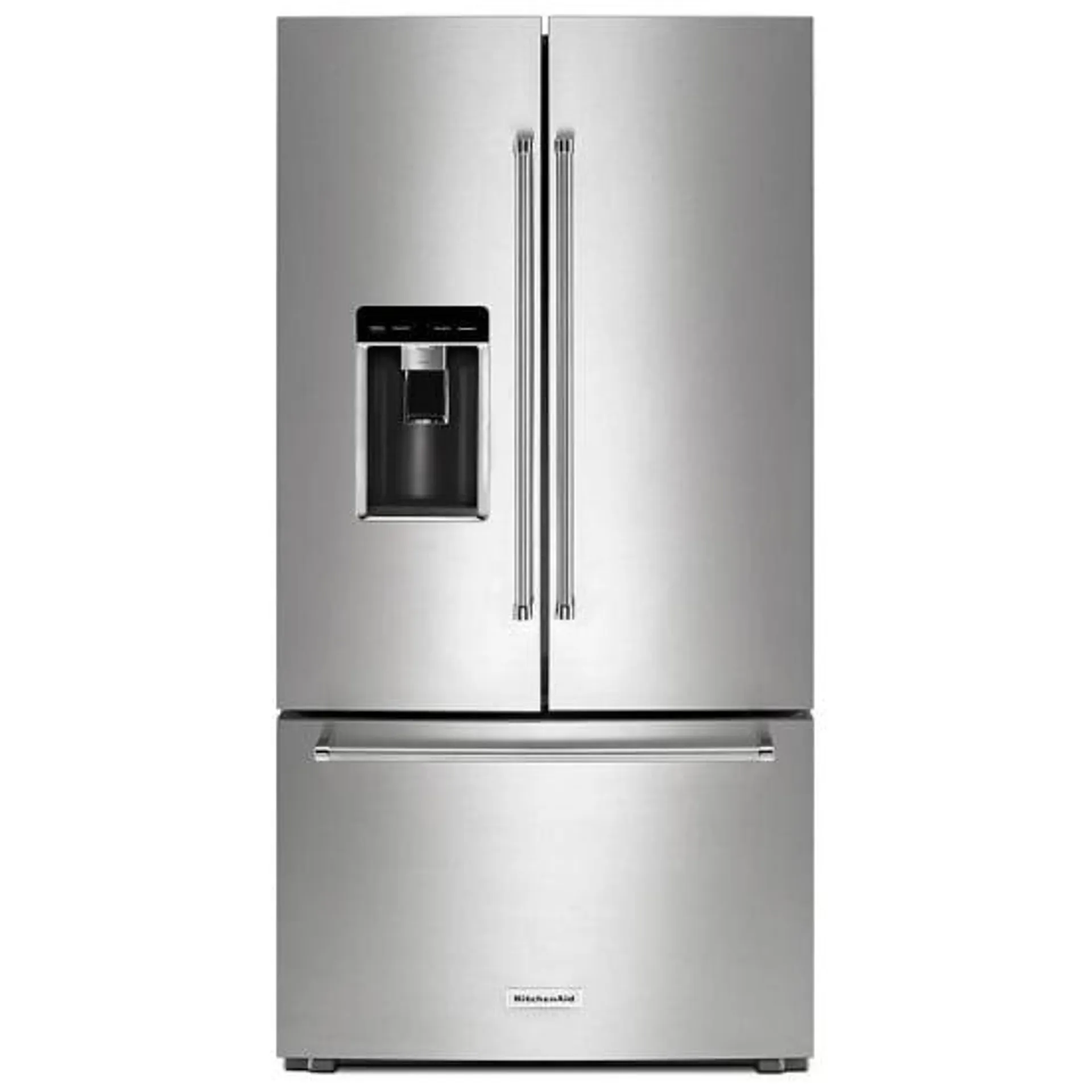 KitchenAid KRFC704FPS French Door Refrigerator, 36 inch Width, Counter Depth, 23.8 cu. ft. Capacity, Stainless Steel colour Preserva Food Care System