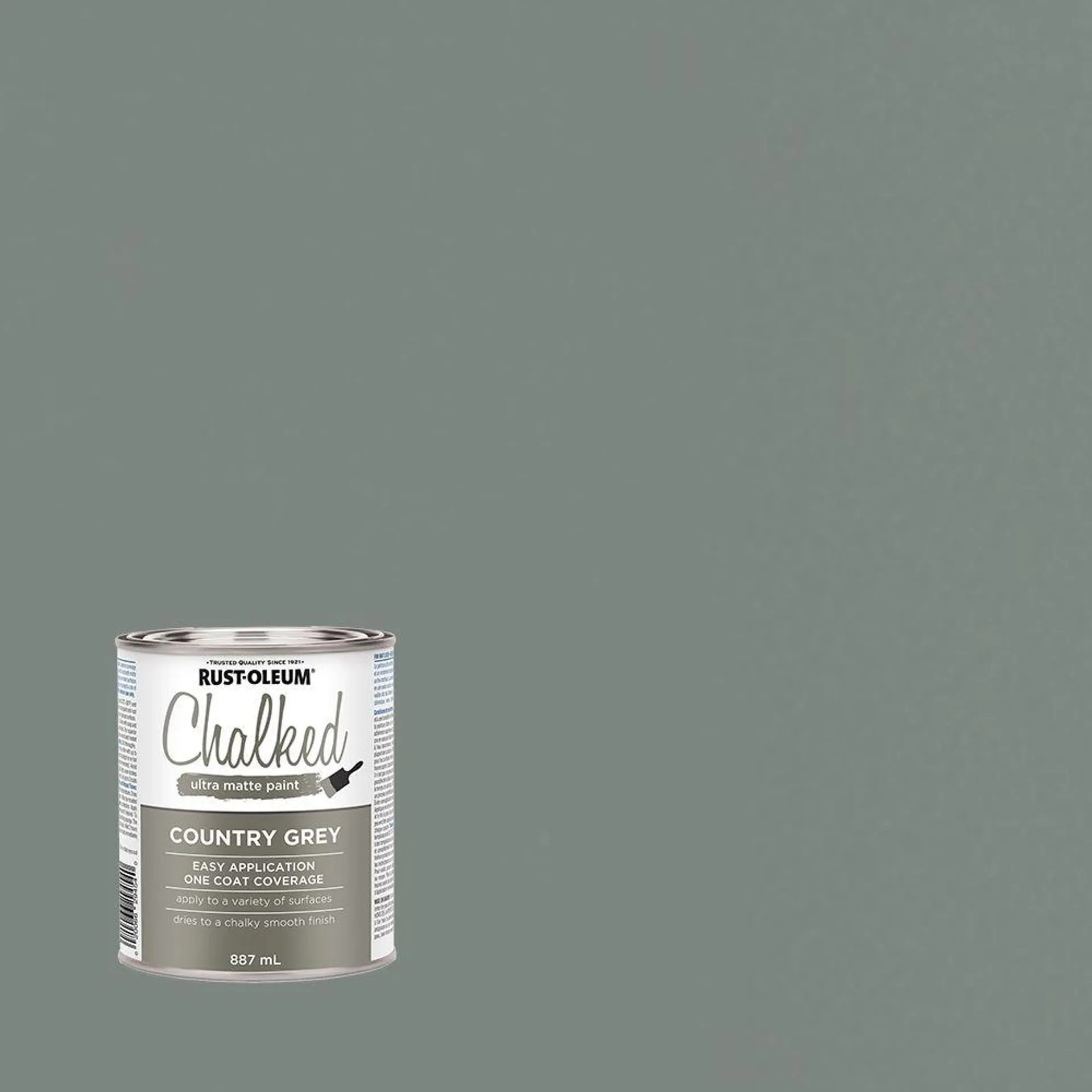 Chalked Ultra Matte Paint in Country Grey, 887 mL