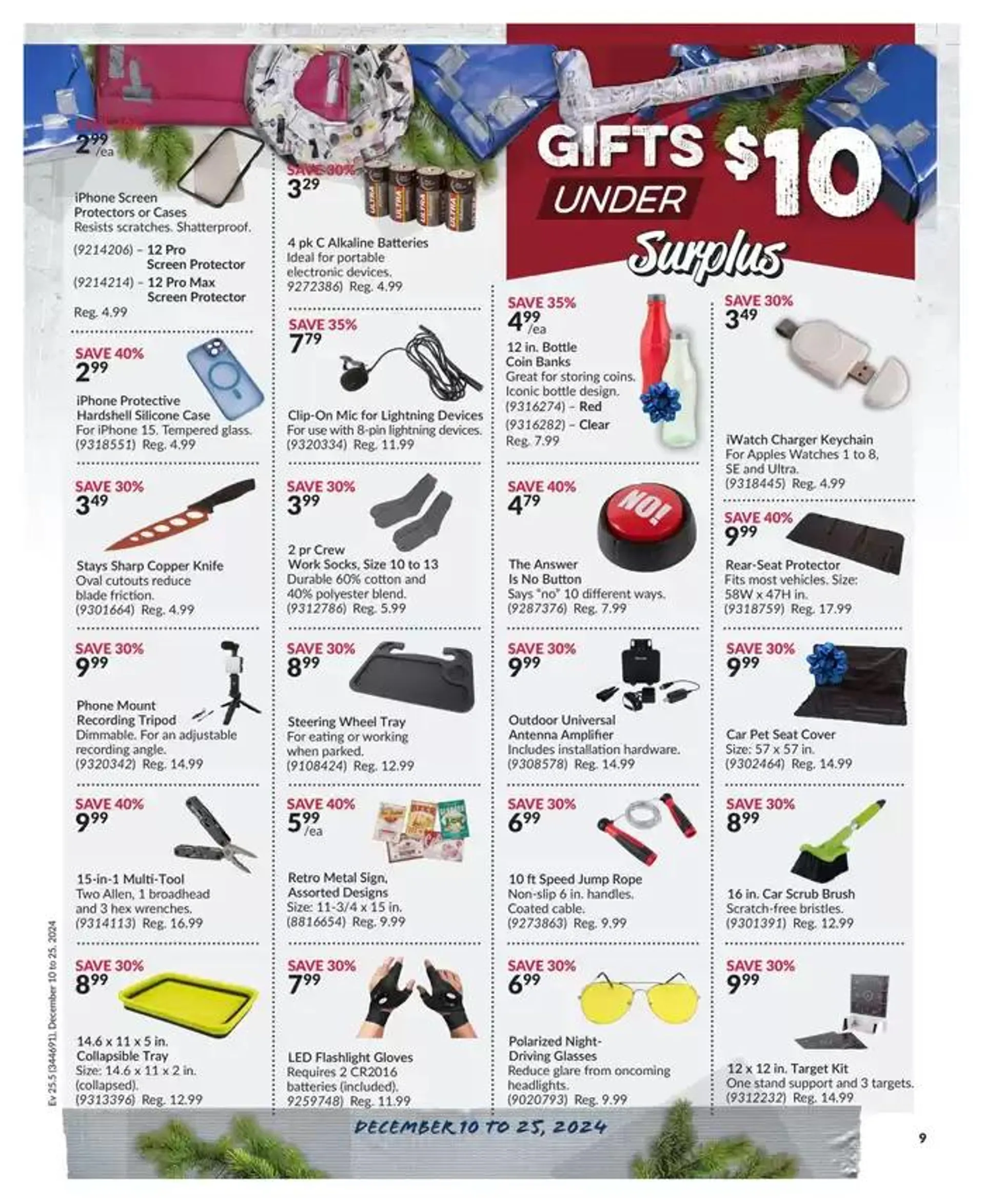 Top deals and discounts from December 10 to December 25 2024 - flyer page 9