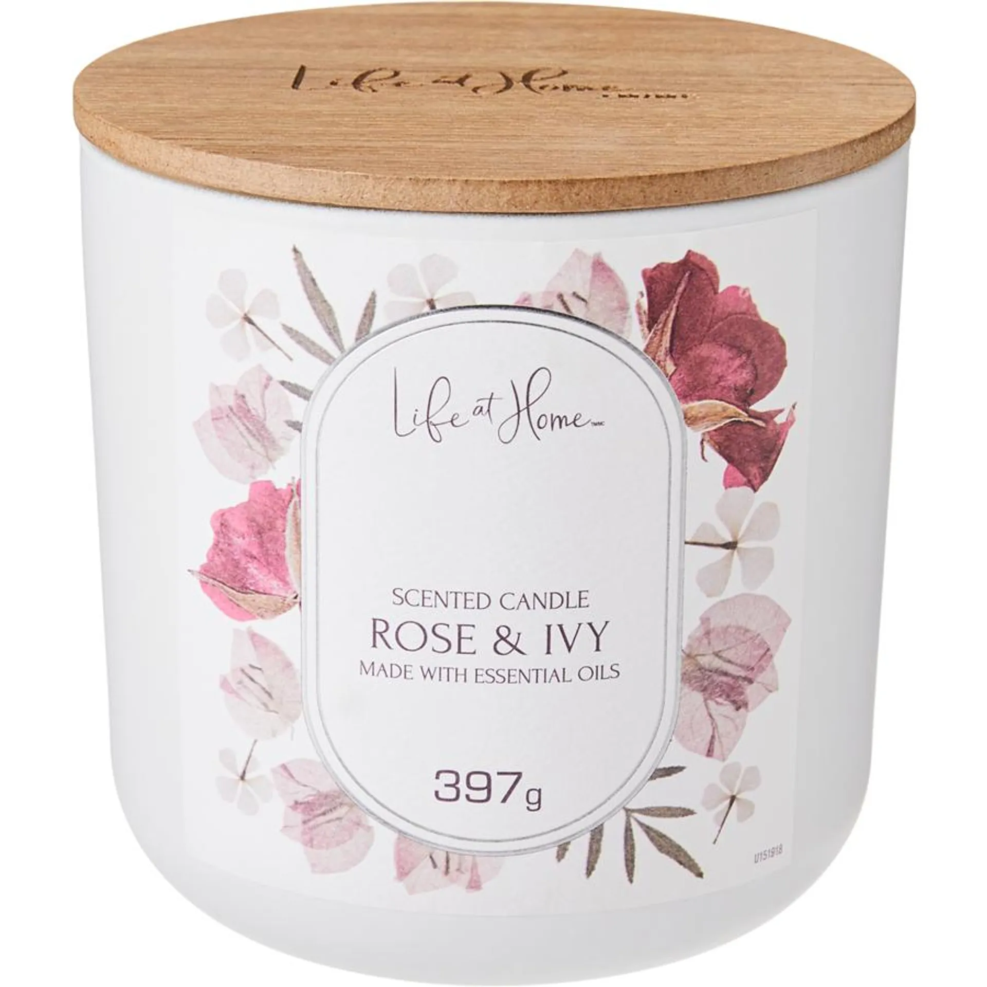 Scented Candle Rose & Ivy