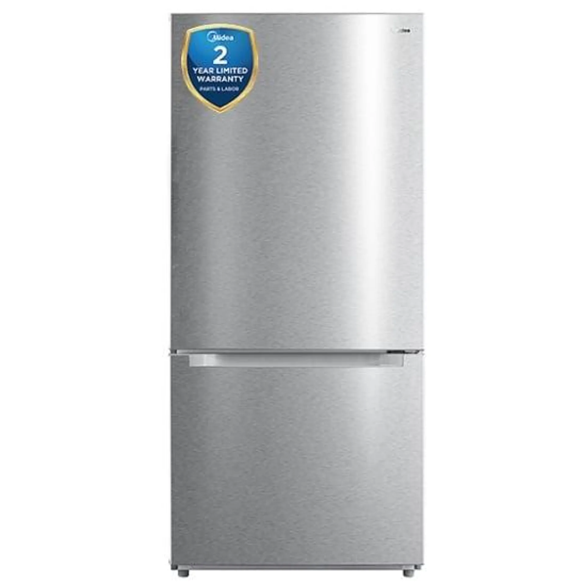 Midea MRB19B7AST Bottom Freezer Refrigerator, 30 inch Width, ENERGY STAR Certified, 18.7 cu. ft. Capacity, Stainless Steel colour