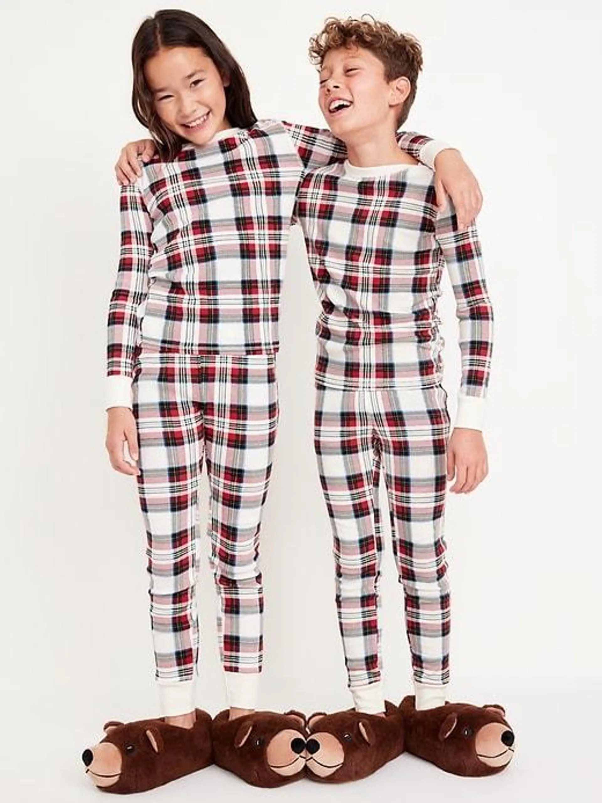 Gender-Neutral Graphic Snug-Fit Pajama Set for Kids