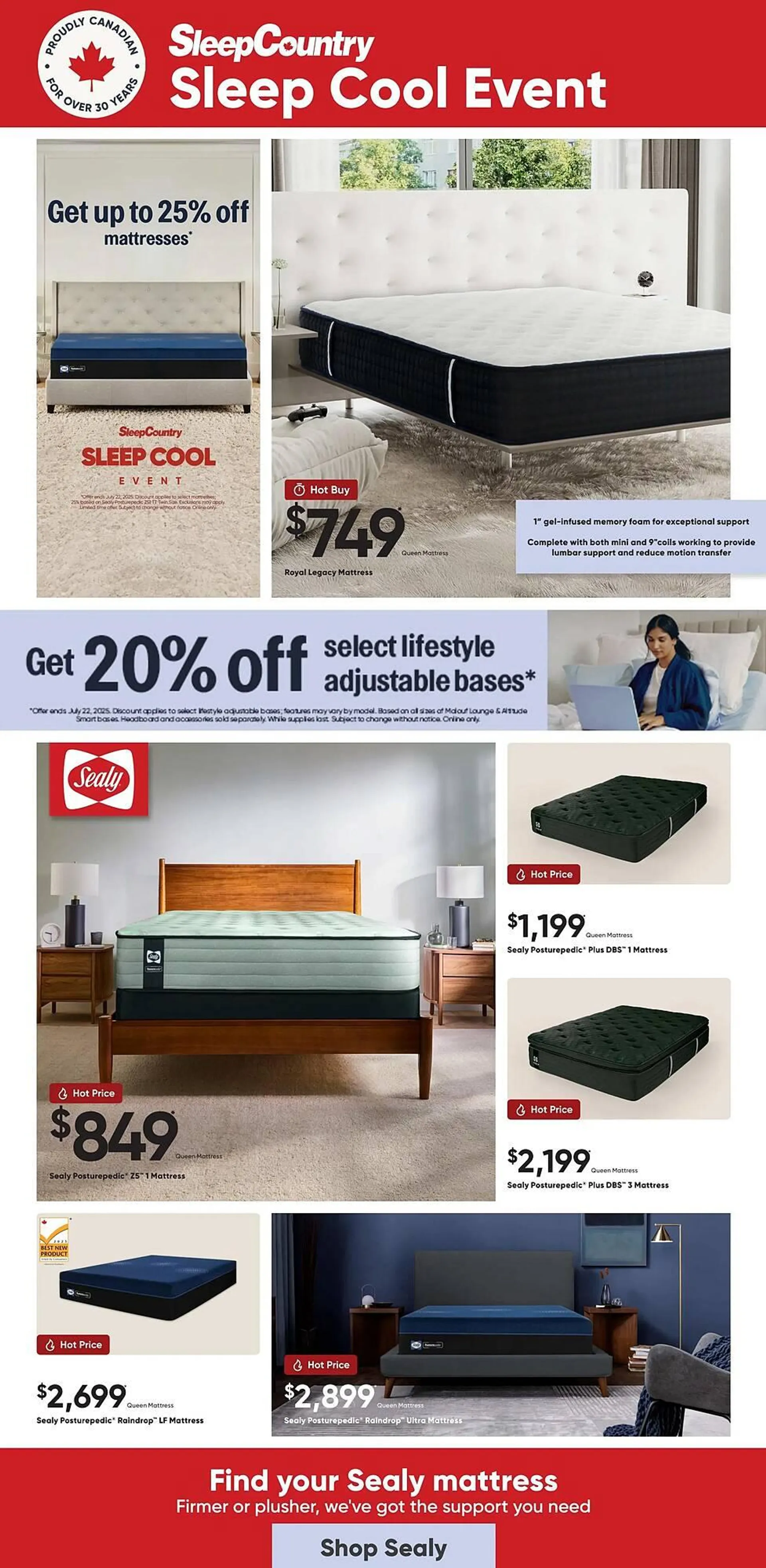 Sleep Country flyer from June 10 to June 23 2025 - flyer page 1