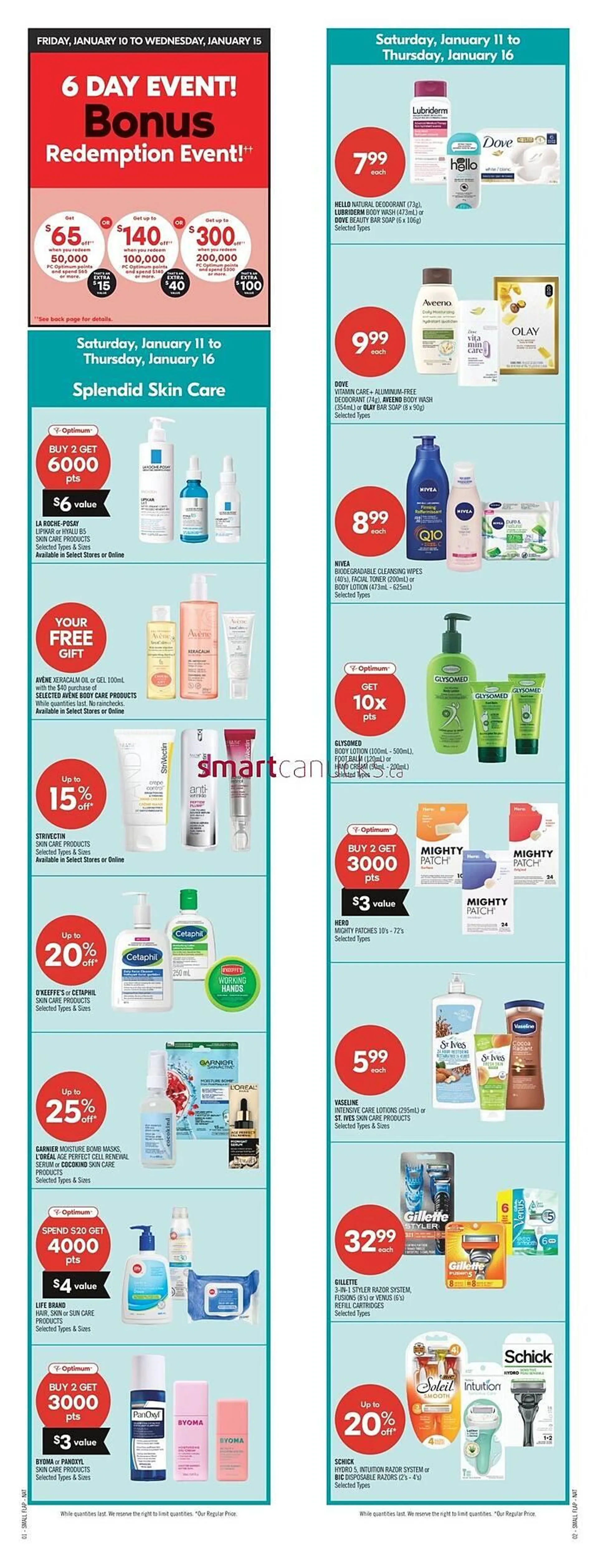 Shoppers Drug Mart flyer from January 9 to January 15 2025 - flyer page 2