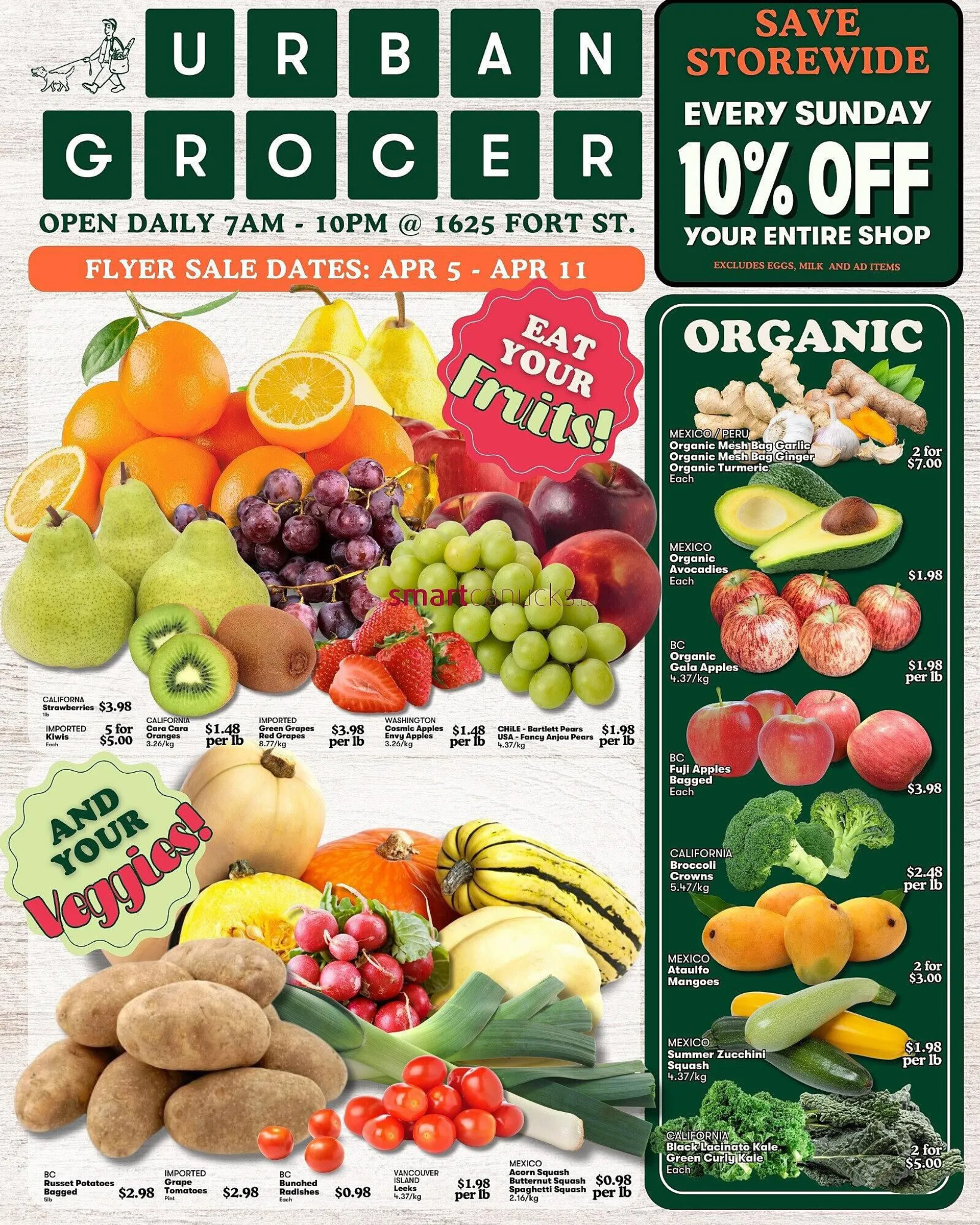 Urban Grocer flyer from April 3 to April 11 2024 - flyer page 1