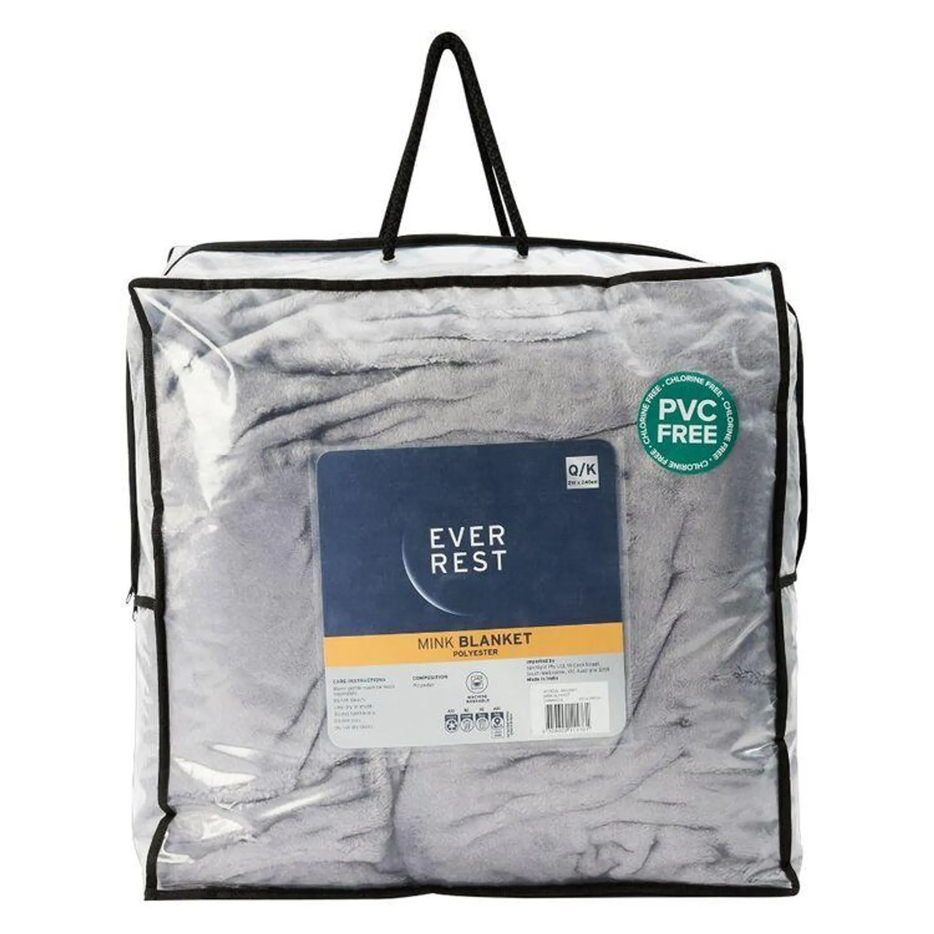 Ever Rest Mink Blanket Charcoal
