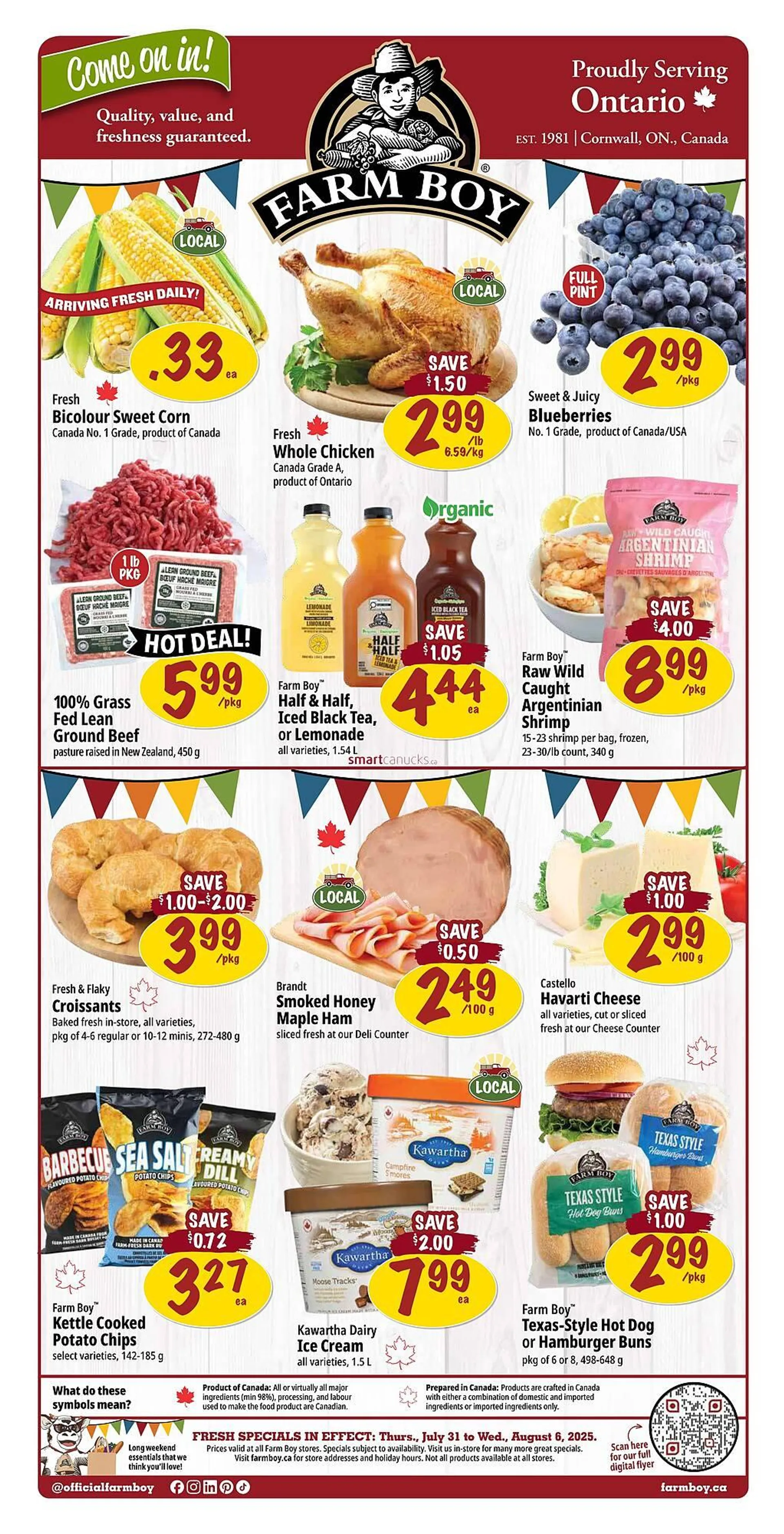 Farm Boy flyer from July 31 to August 6 2025 - flyer page 1