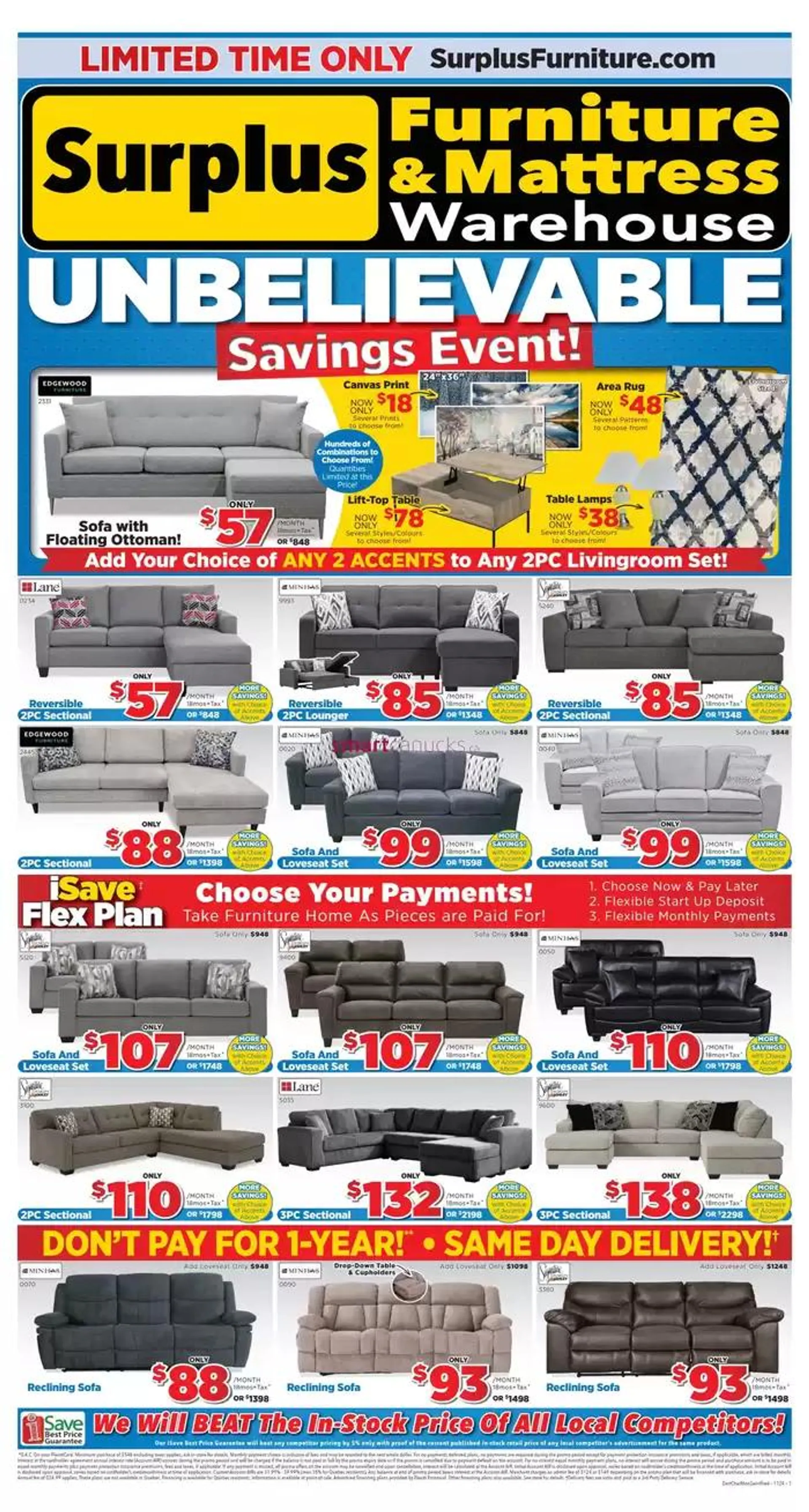 Unbelievable Savings Event from October 28 to November 17 2024 - flyer page 1