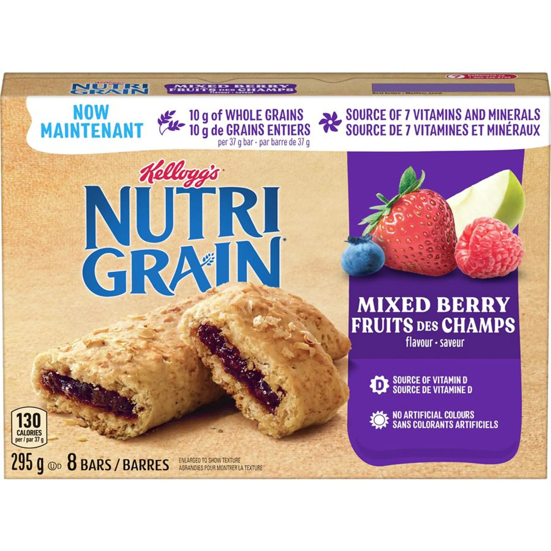 Nutri-Grain Cereal Bars, Mixed Berry 8 Bars