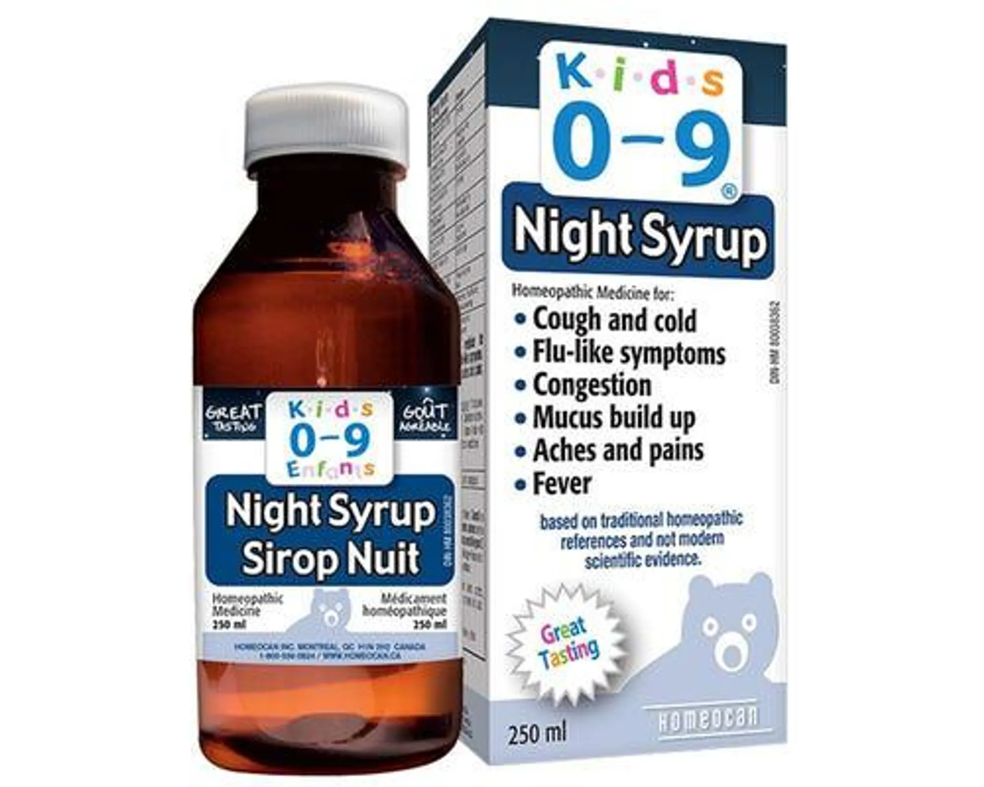 Homeocan Night Syrup Kids 0-9 250mL