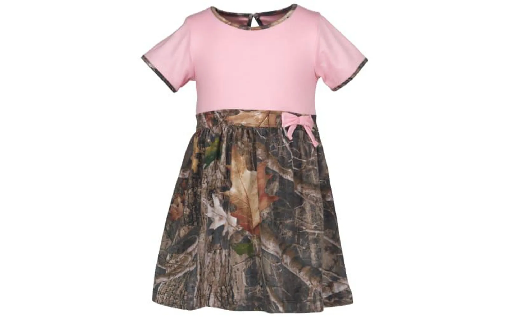 Bass Pro Shops Bow Front Short-Sleeve Dress for Babies or Toddlers