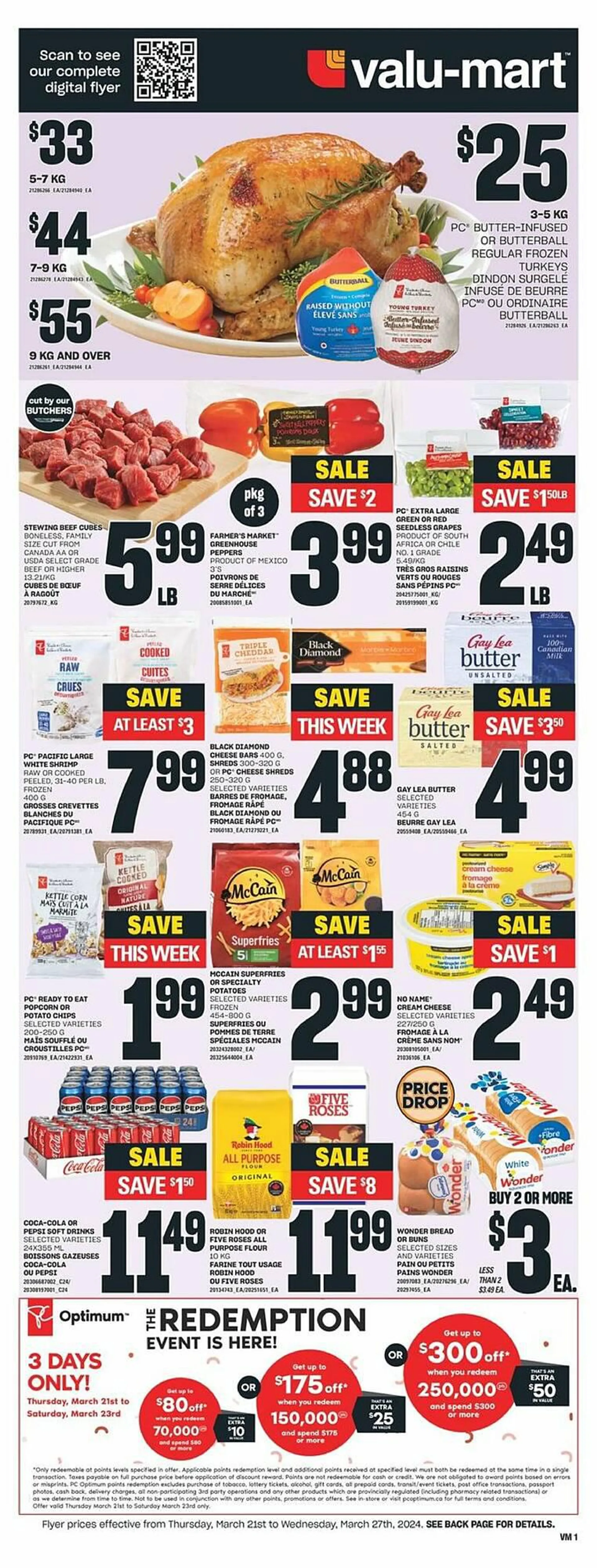 Valu-mart flyer from March 21 to March 28 2024 - flyer page 