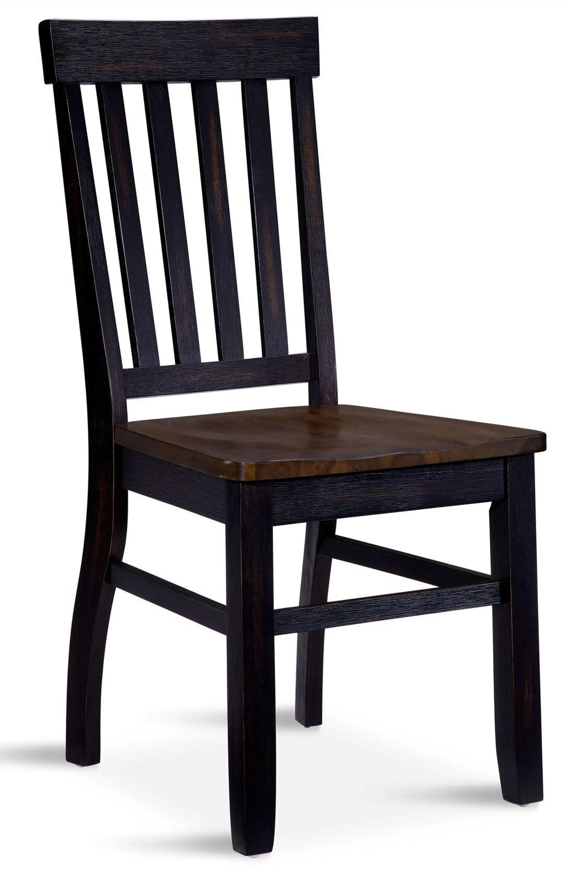 Raven Noir Side Chair - Ebony, Driftwood