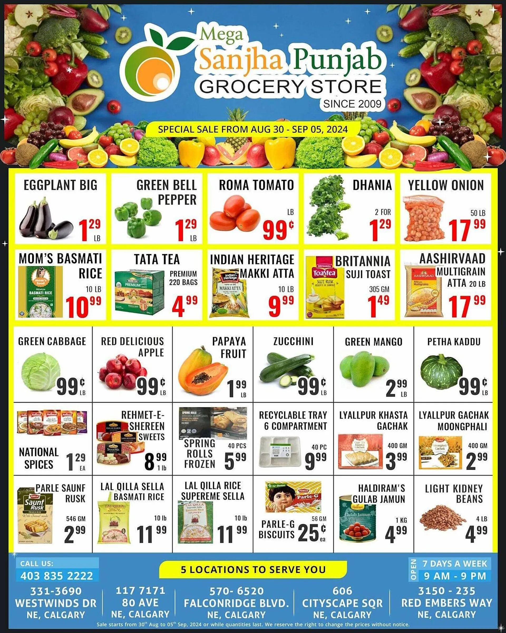 Mega Sanjha Punjab Grocery Store flyer - 1