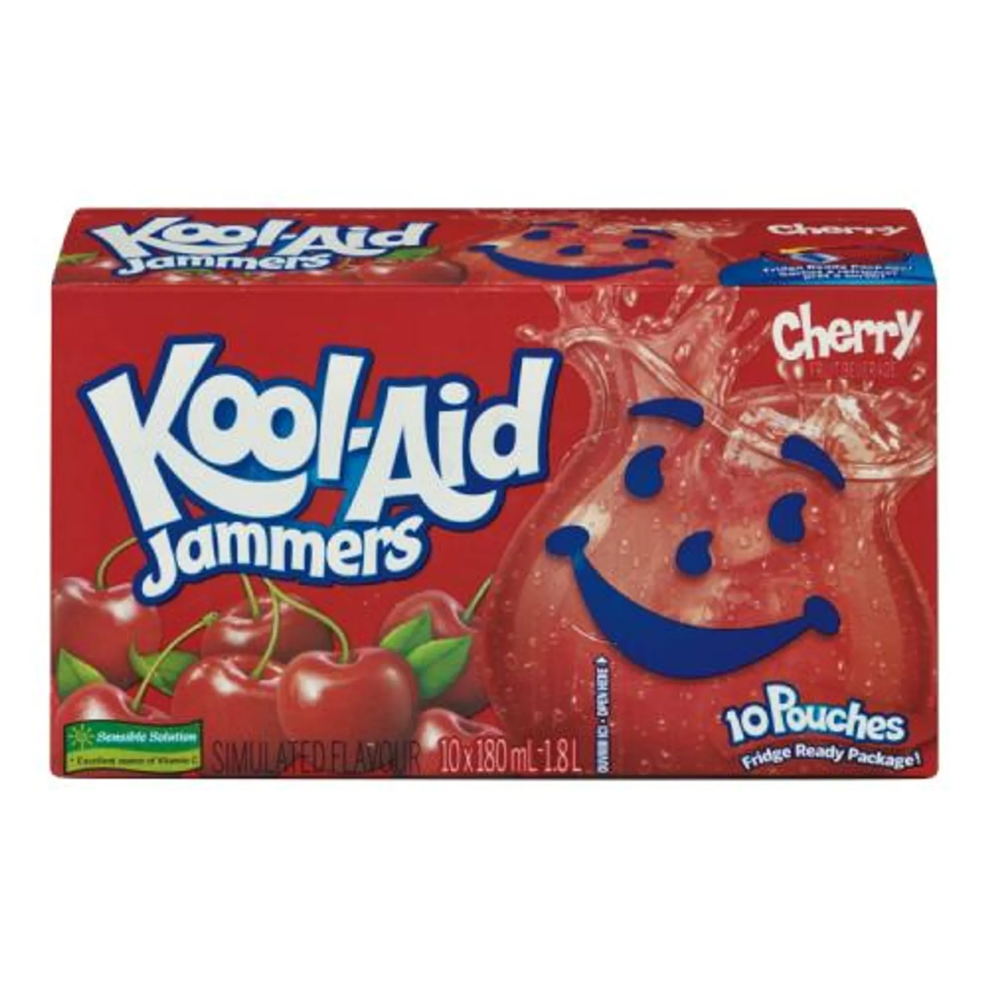 Kool-Aid Jammers Cherry Pouches, 10 ct