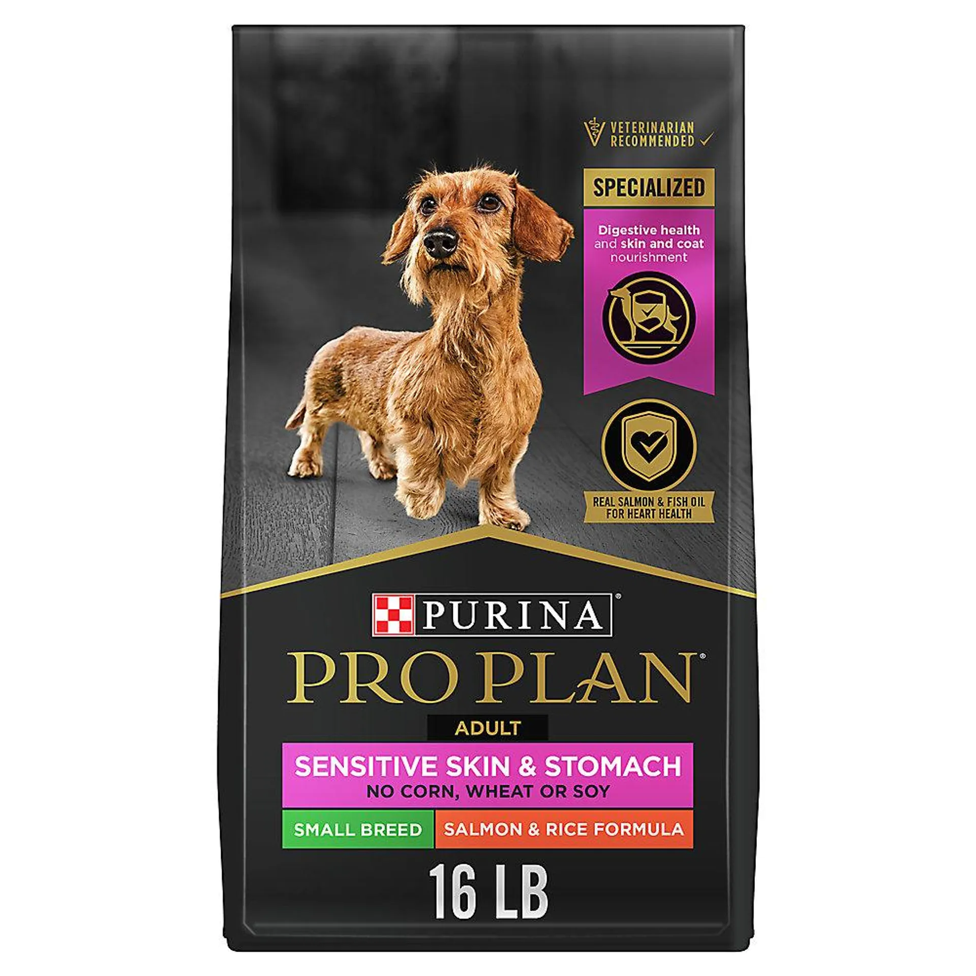 Purina Pro Plan Specialized Small Breed Adult Dry Dog Food - Sensitive Skin & Stomach, Salmon & Rice