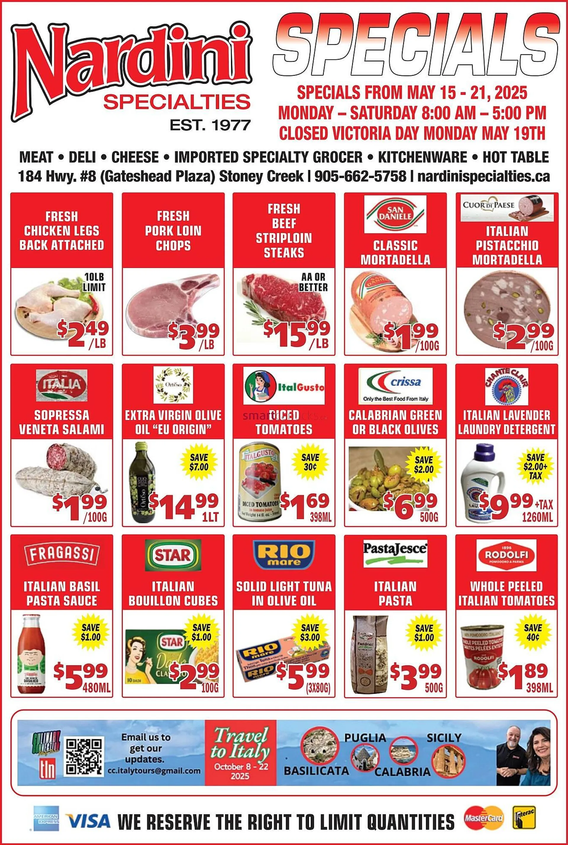 Nardini Specialties flyer - 1