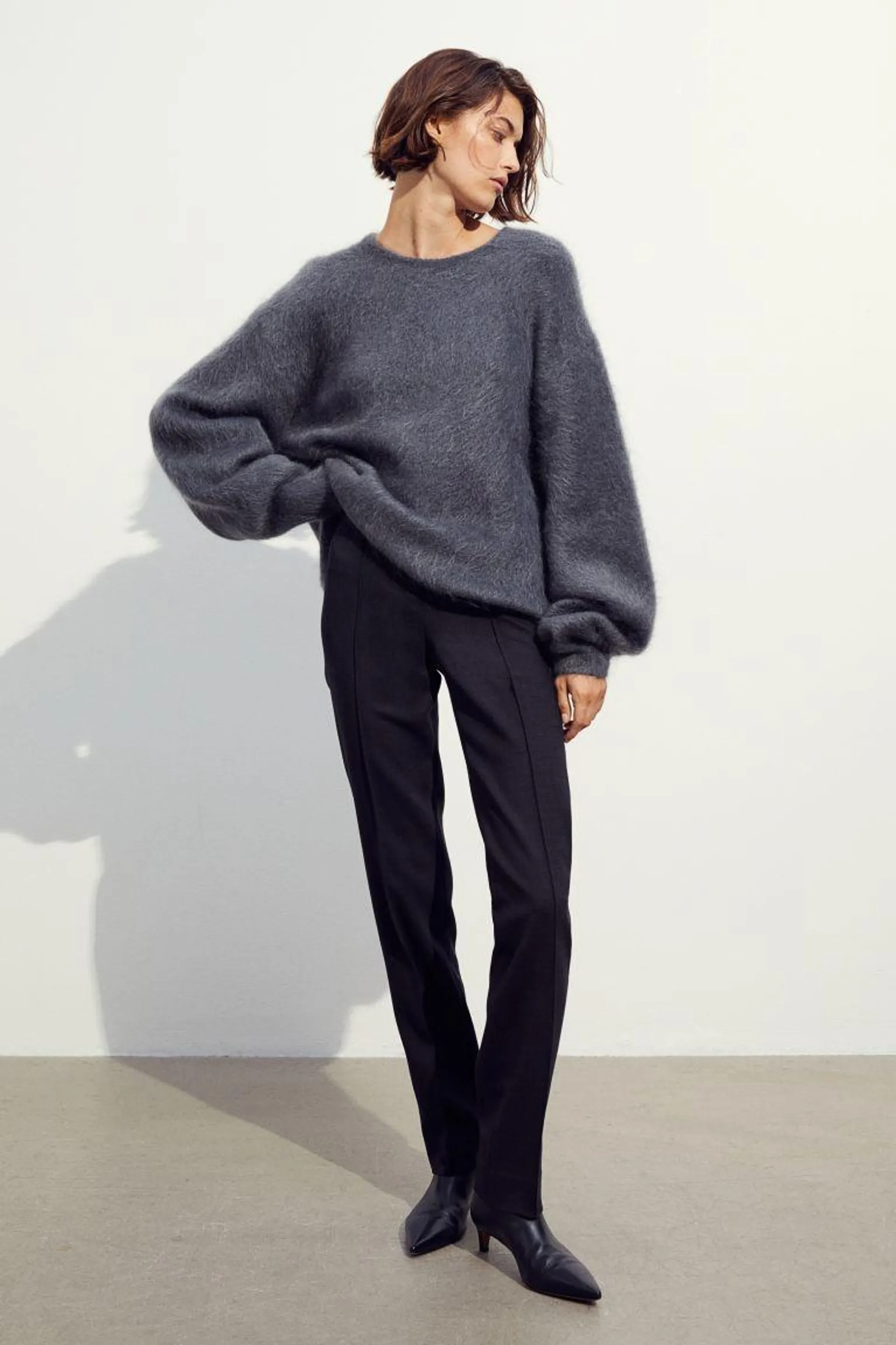 Wool-blend Pants