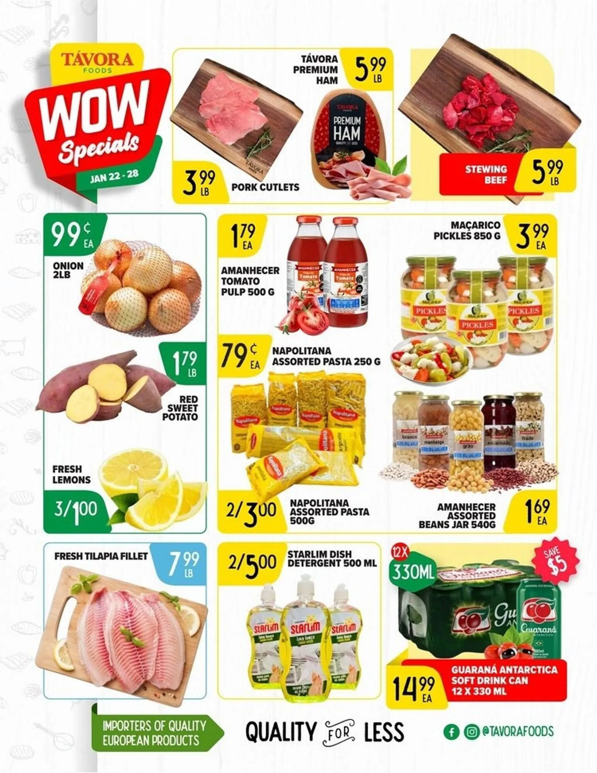 Tavora Foods flyer from January 22 to February 4 2024 - flyer page 1