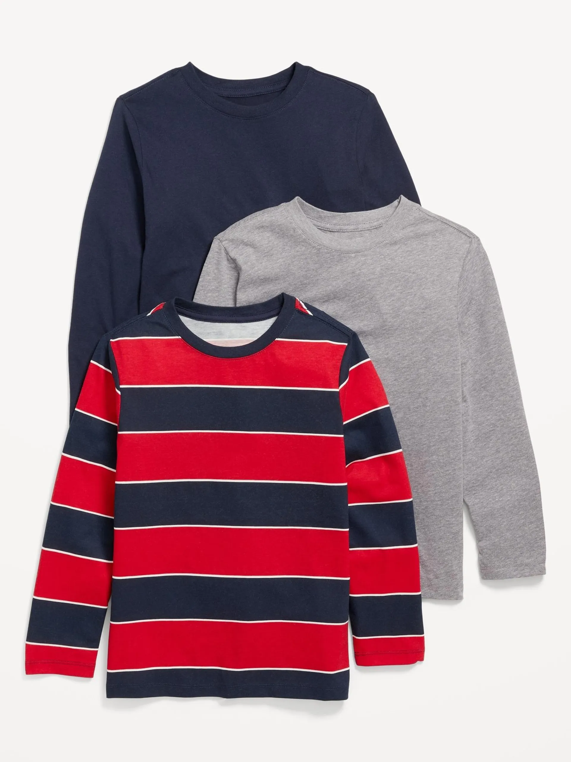 Softest Long-Sleeve T-Shirt 3-Pack for Boys