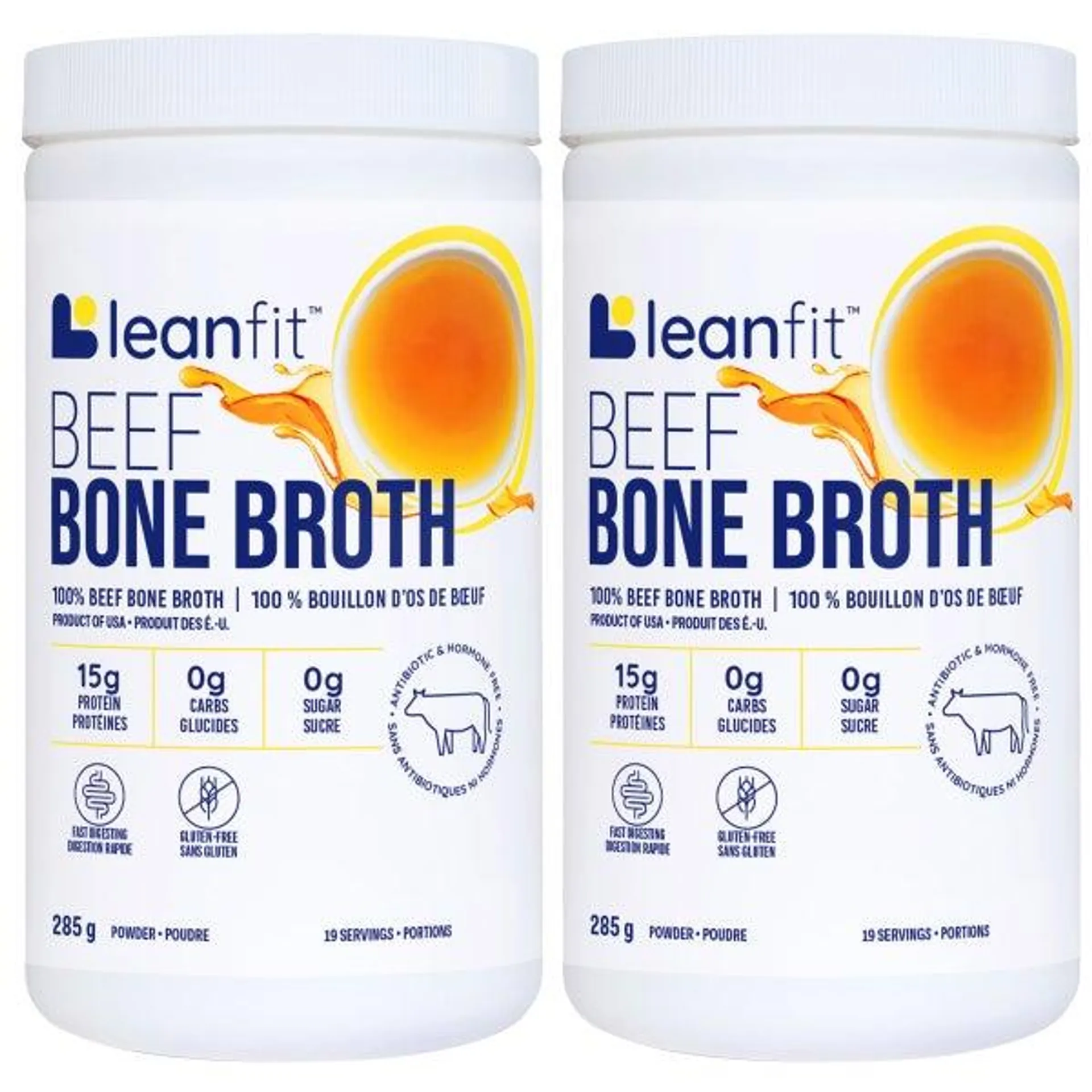 Leanfit Beef Bone Broth, 2 x 285 g