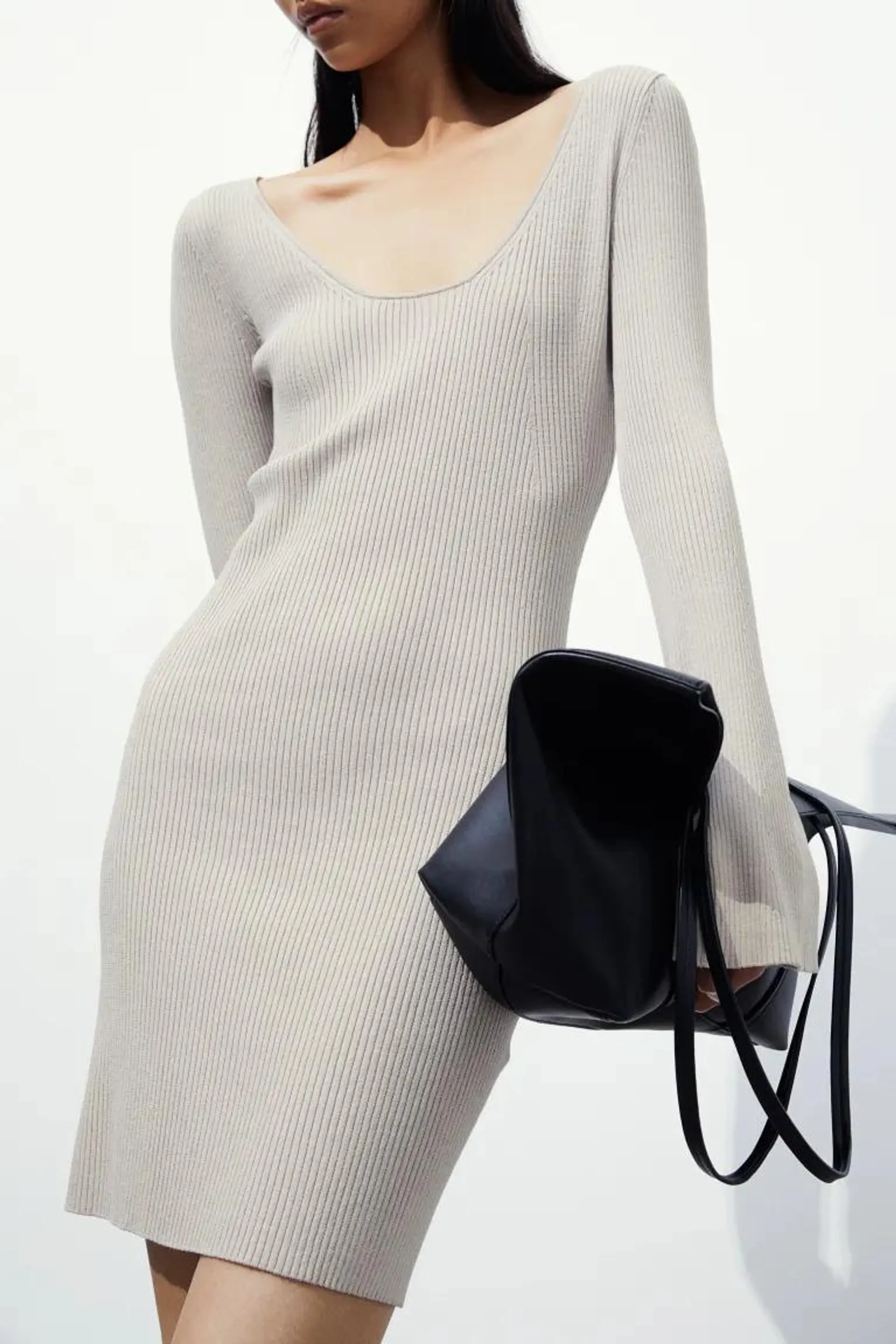 Rib-knit Dress