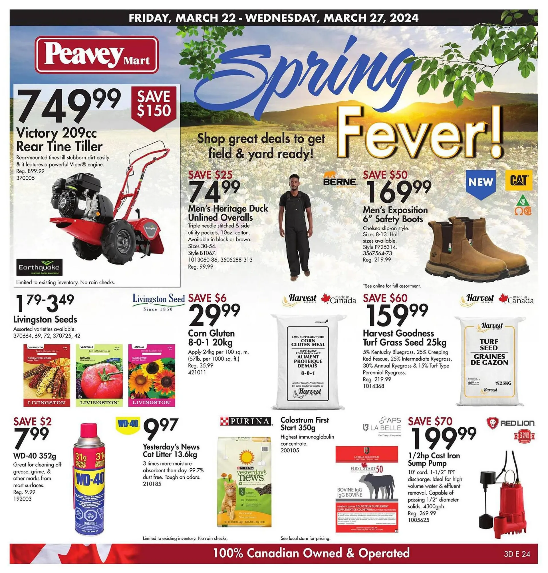 Peavey Mart flyer from March 22 to March 27 2024 - flyer page 1