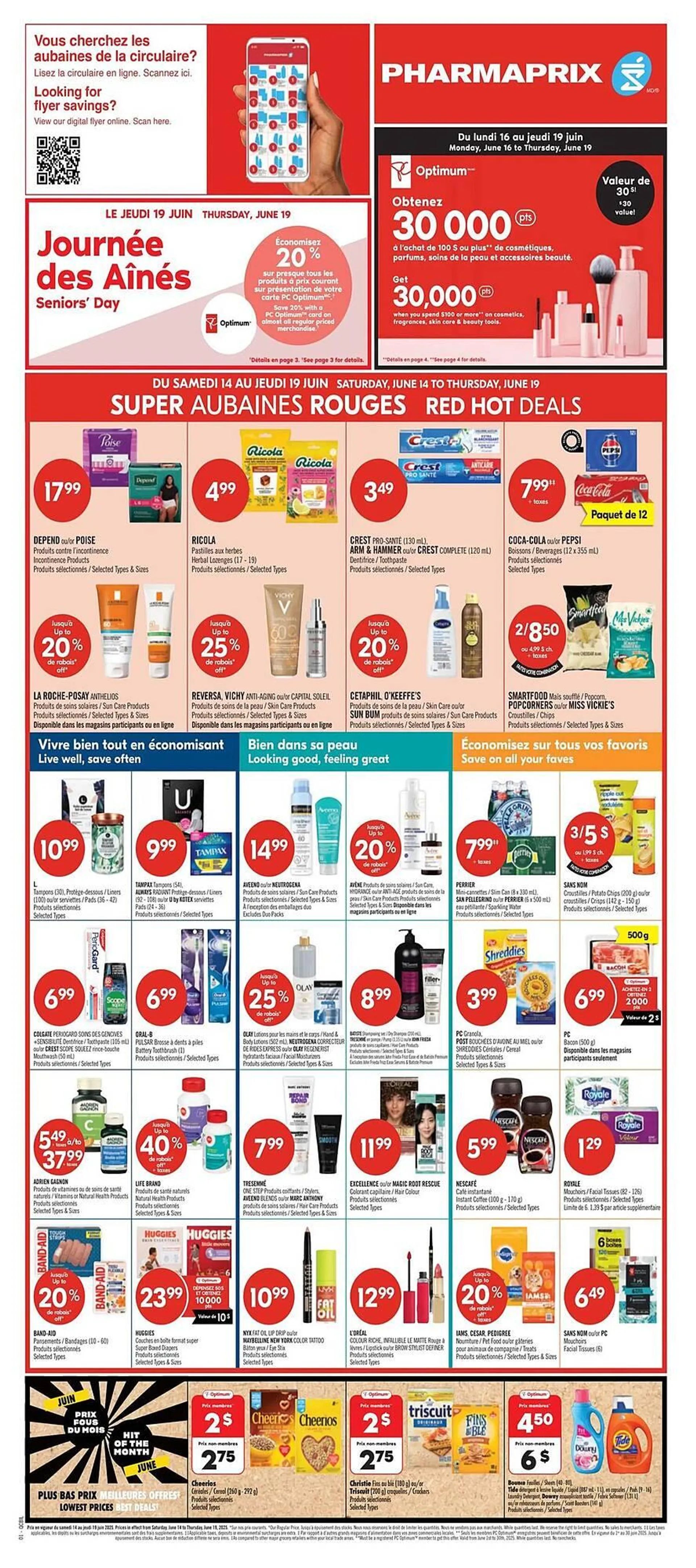Pharmaprix flyer from June 16 to June 19 2025 - flyer page 1