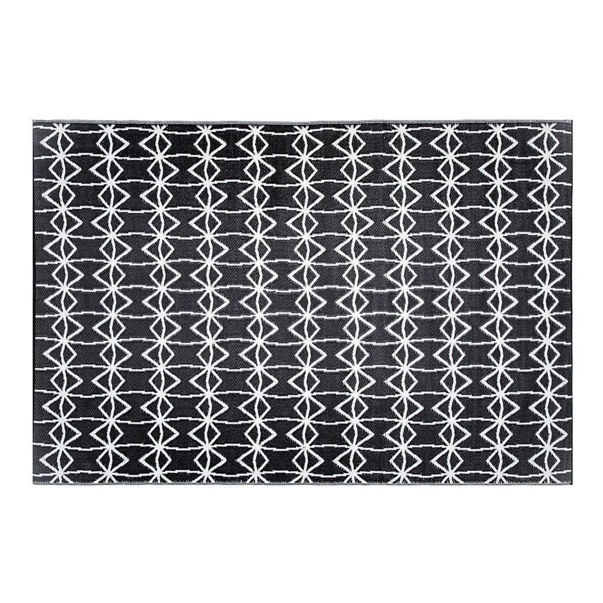 KSP Outdoor 'Kessa' All Season Mat 6x9' (Black/White)