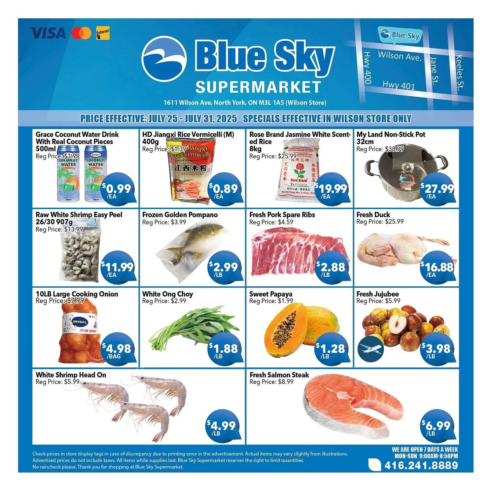 Blue Sky Supermarket flyer from July 25 to July 31 2025 - flyer page 1